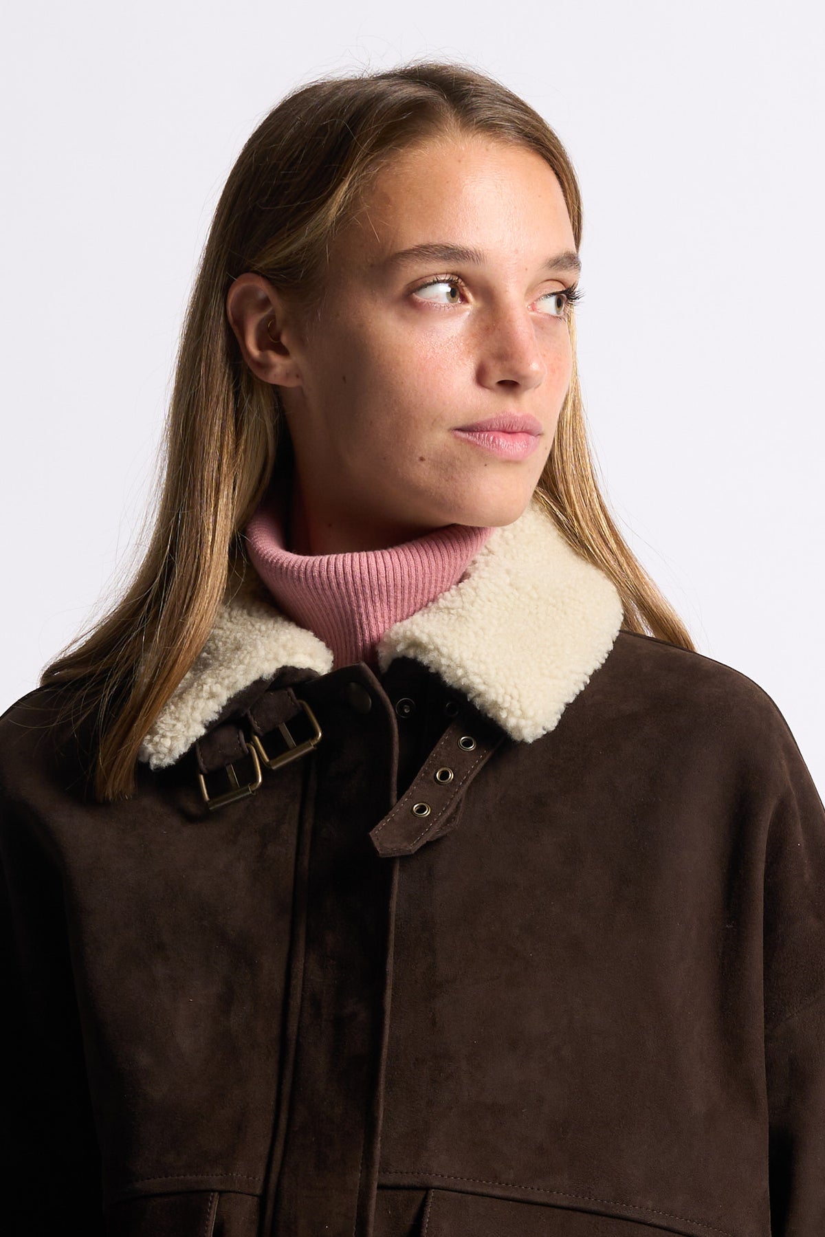 Semicouture Giubbino Gloria Marrone Donna-4