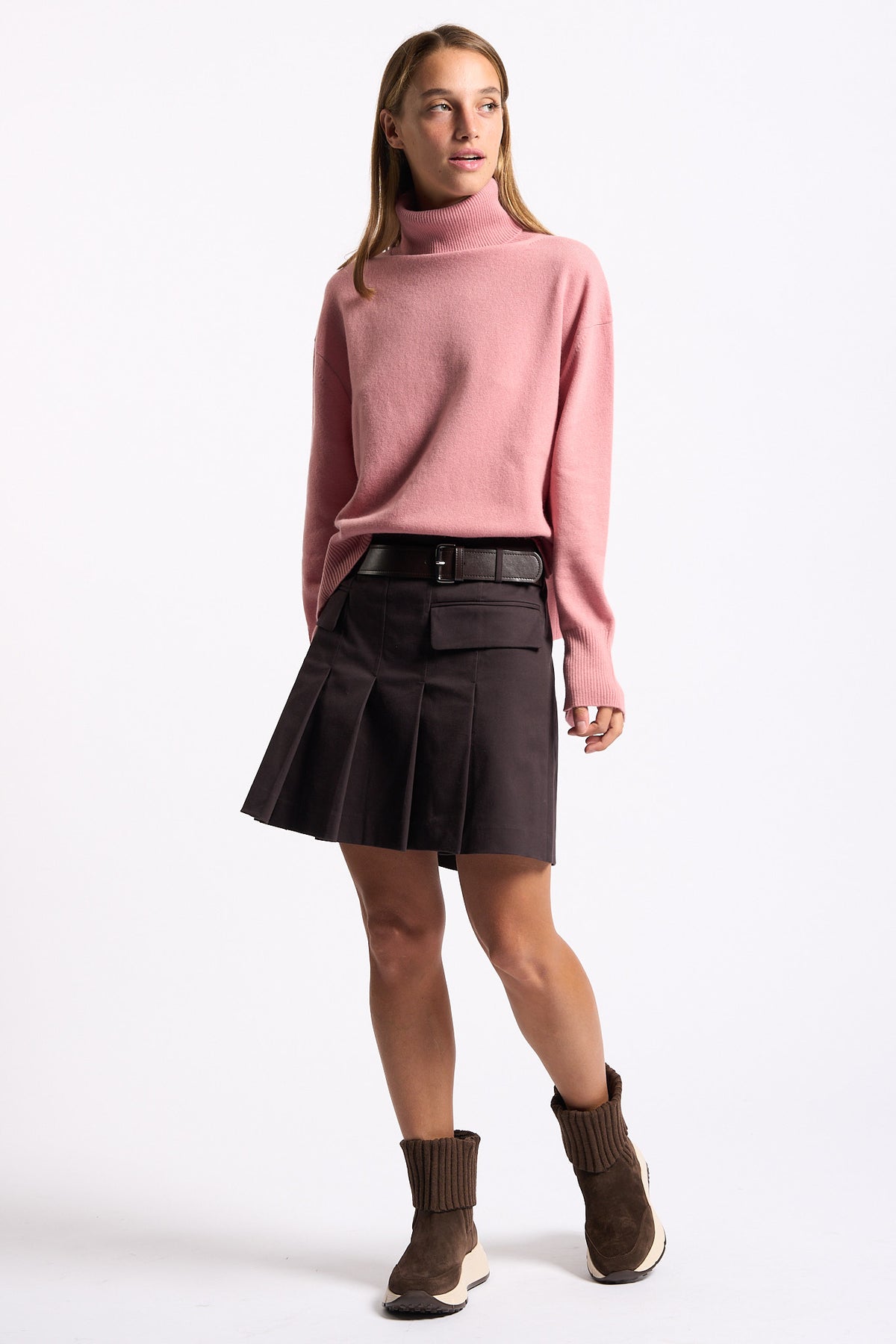 Semicouture Gonna Doria Marrone Donna-2