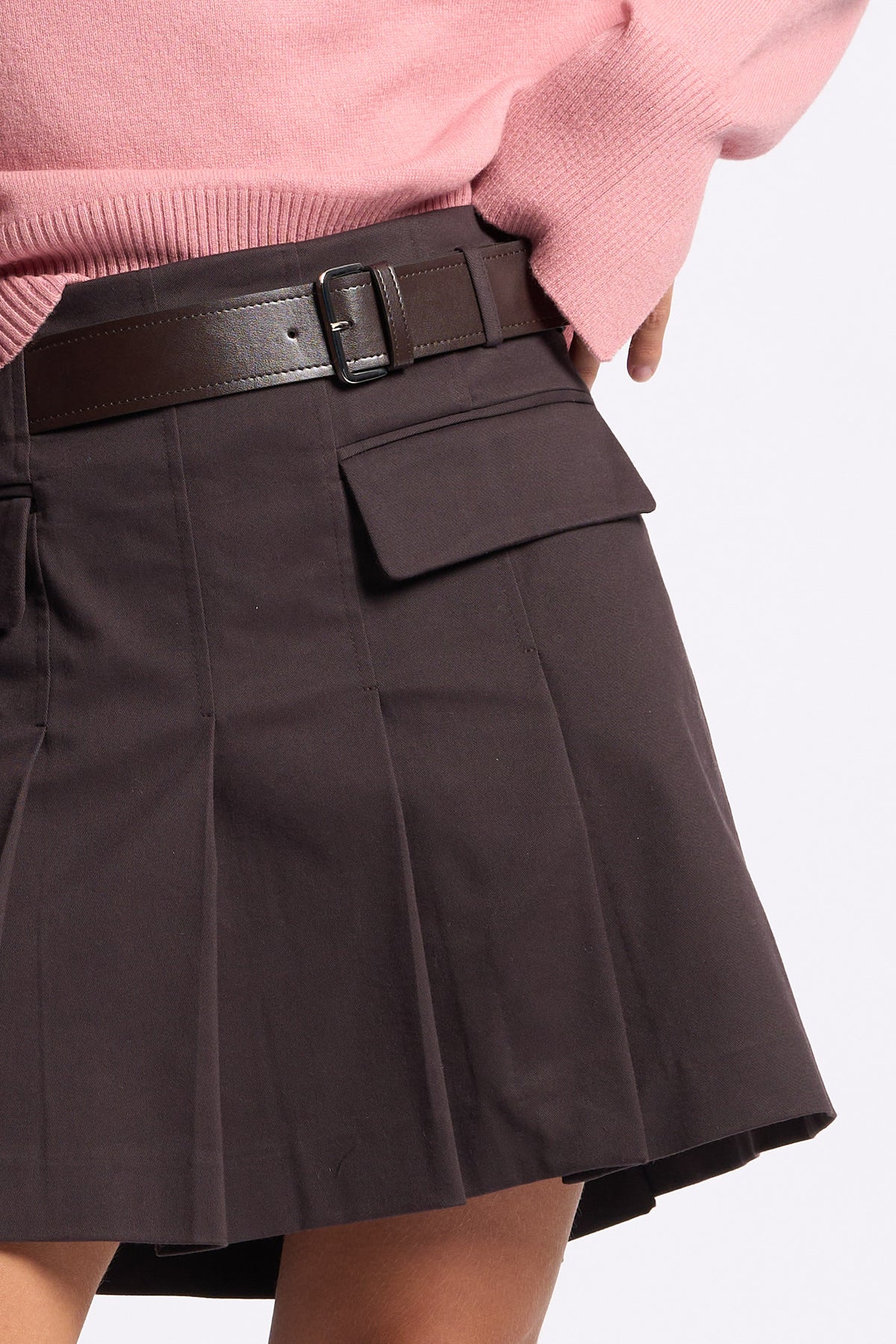 Semicouture Gonna Doria Marrone Donna-6