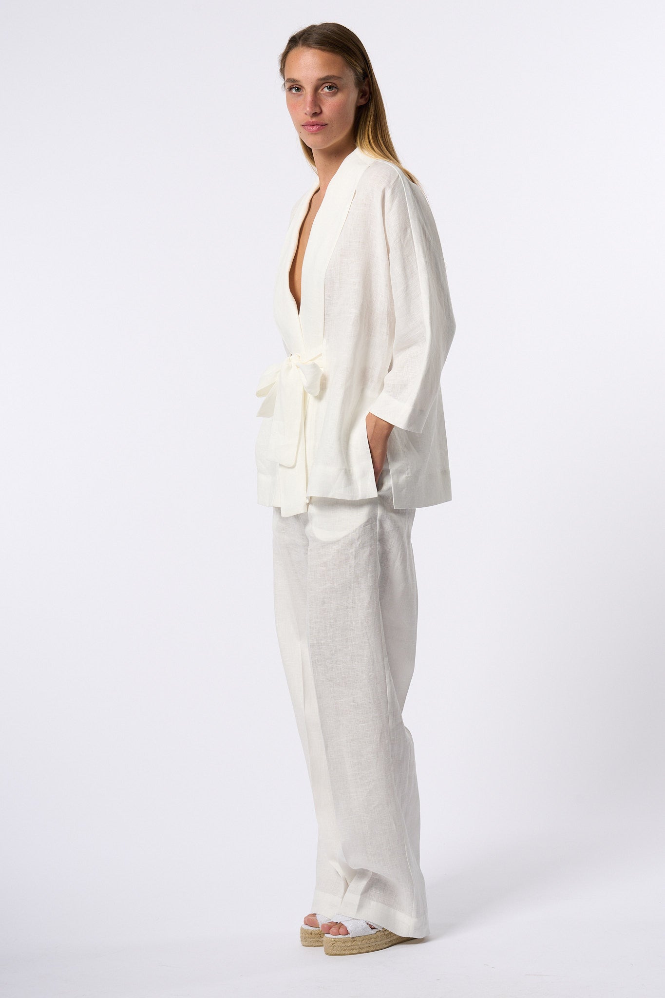 Semicouture Kimono Noella Bianco Donna-2
