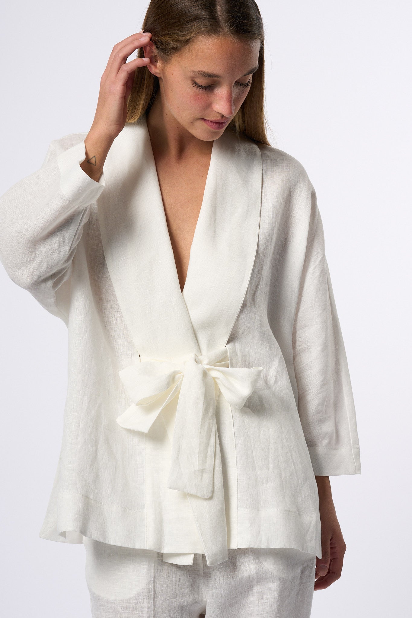 Semicouture Kimono Noella Bianco Donna-1
