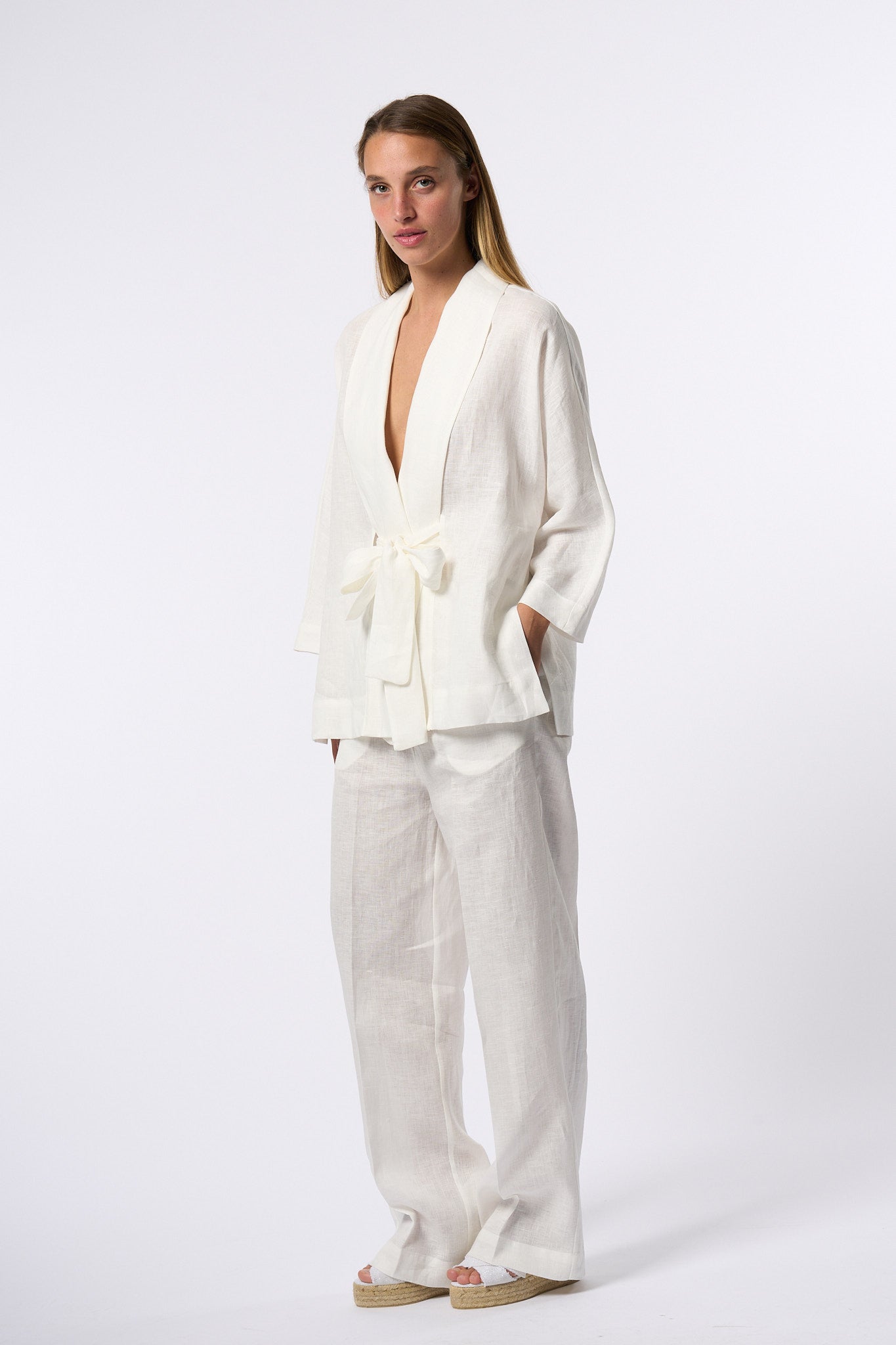 Semicouture Kimono Noella Bianco Donna-8
