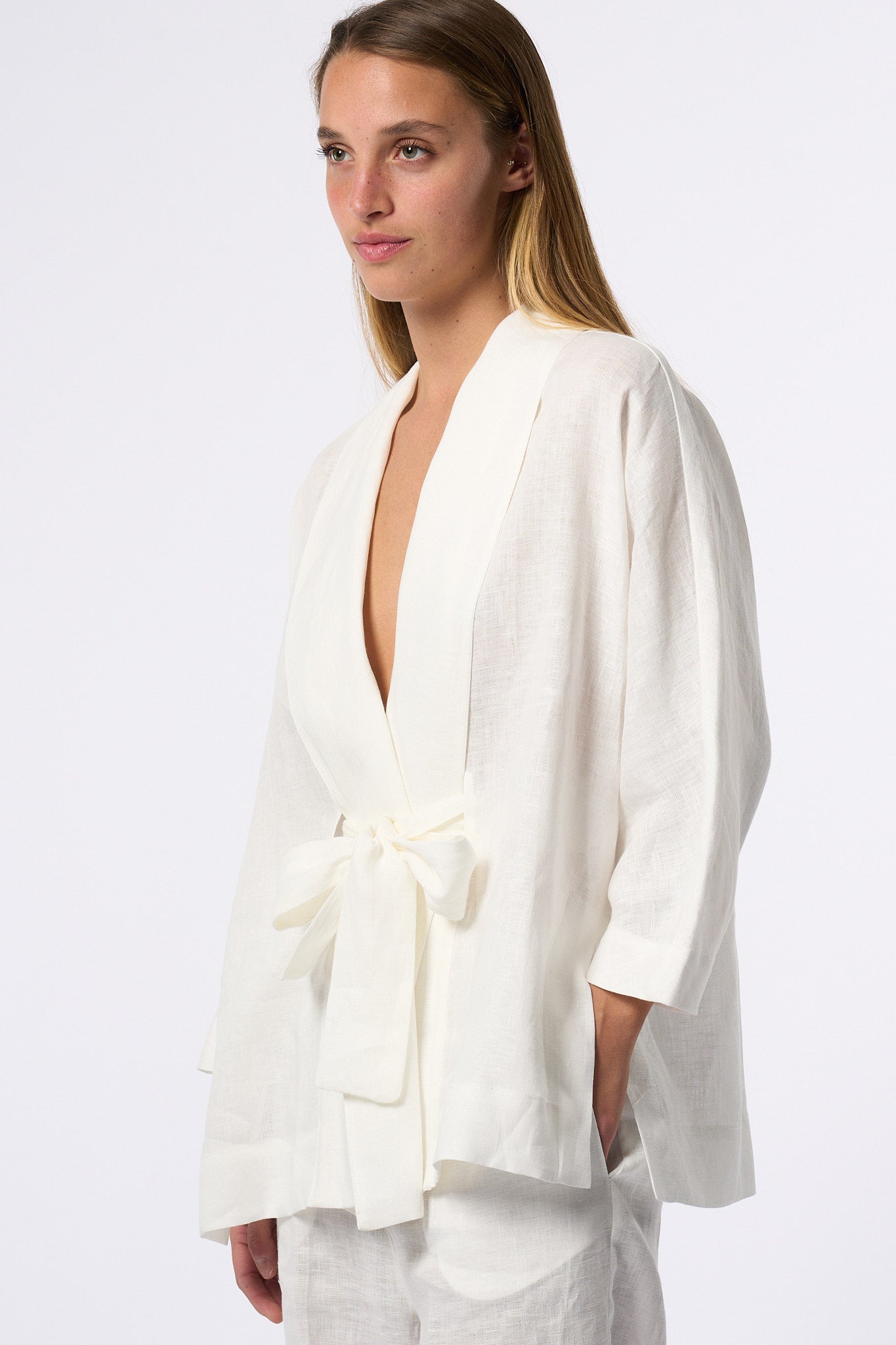 Semicouture Kimono Noella Bianco Donna-3