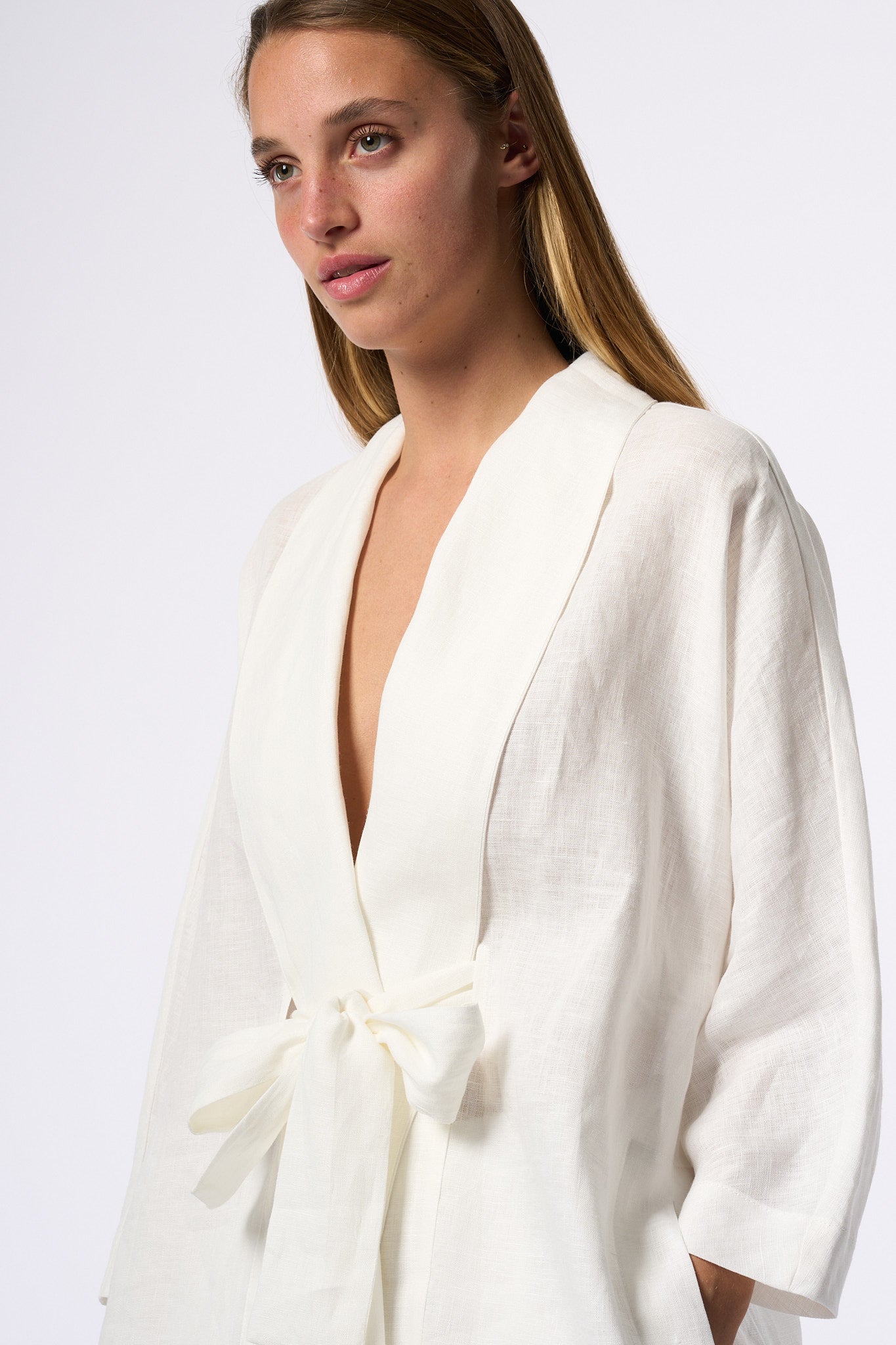 Semicouture Kimono Noella Bianco Donna-7
