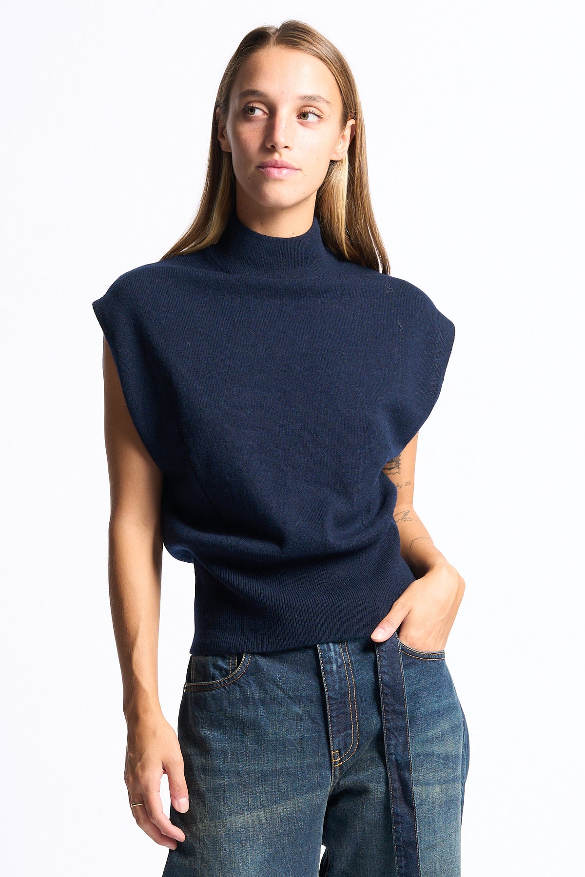 Semicouture Maglia Angelica Blu Donna-1