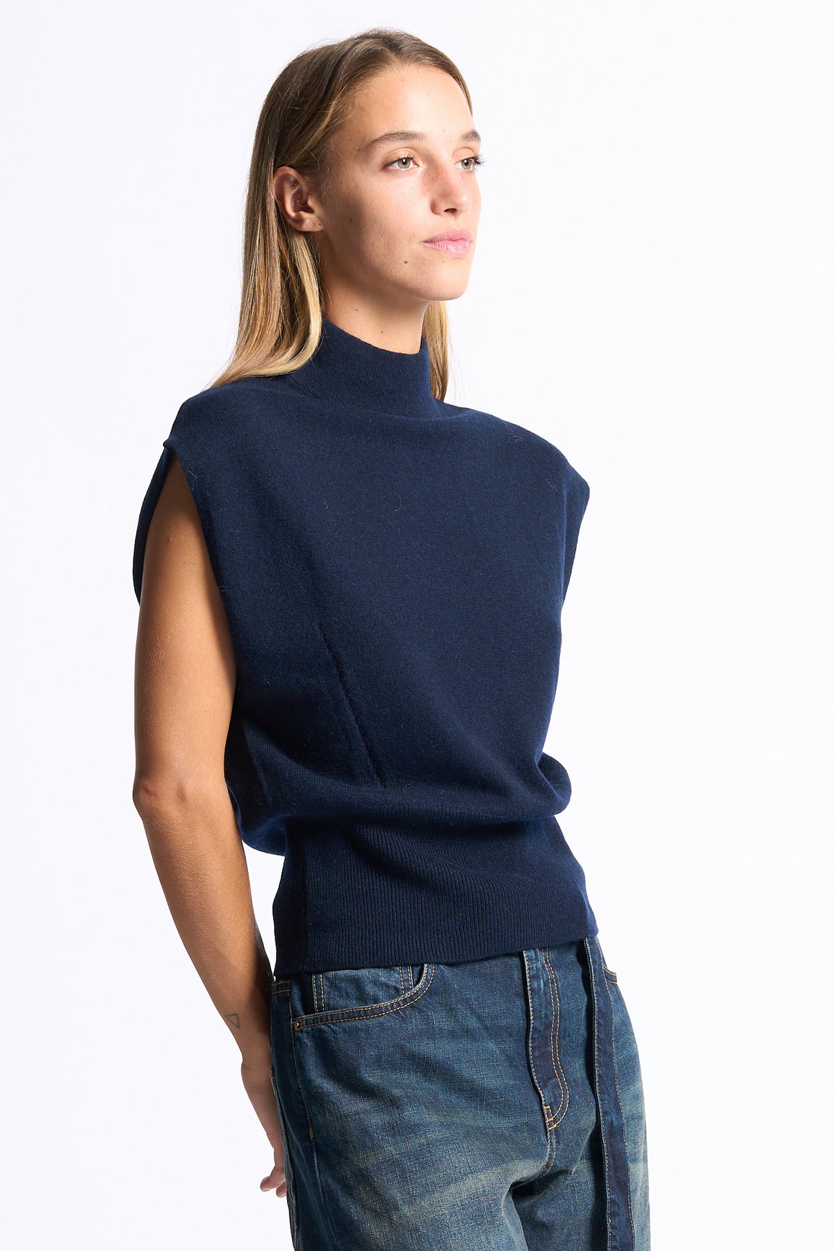 Semicouture Maglia Angelica Blu Donna-3