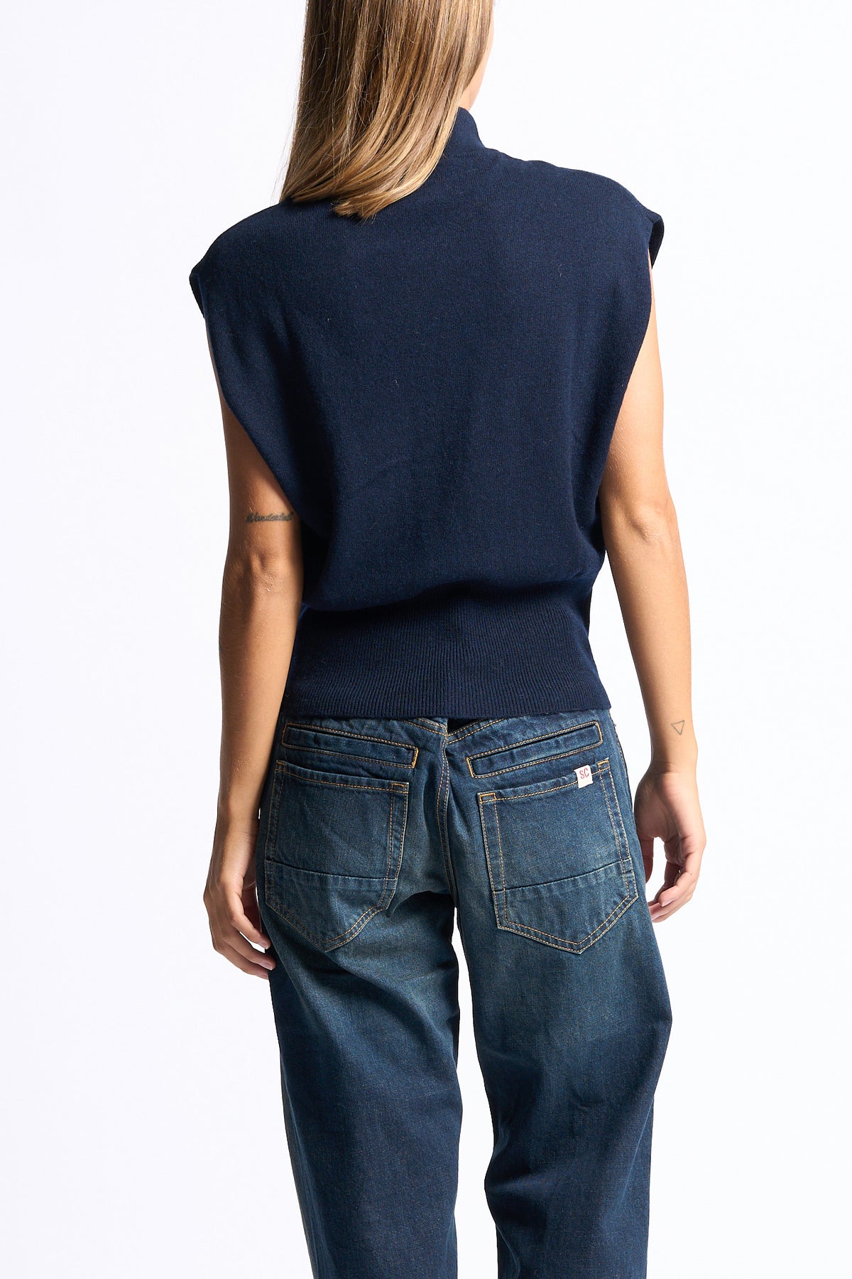 Semicouture Maglia Angelica Blu Donna-4