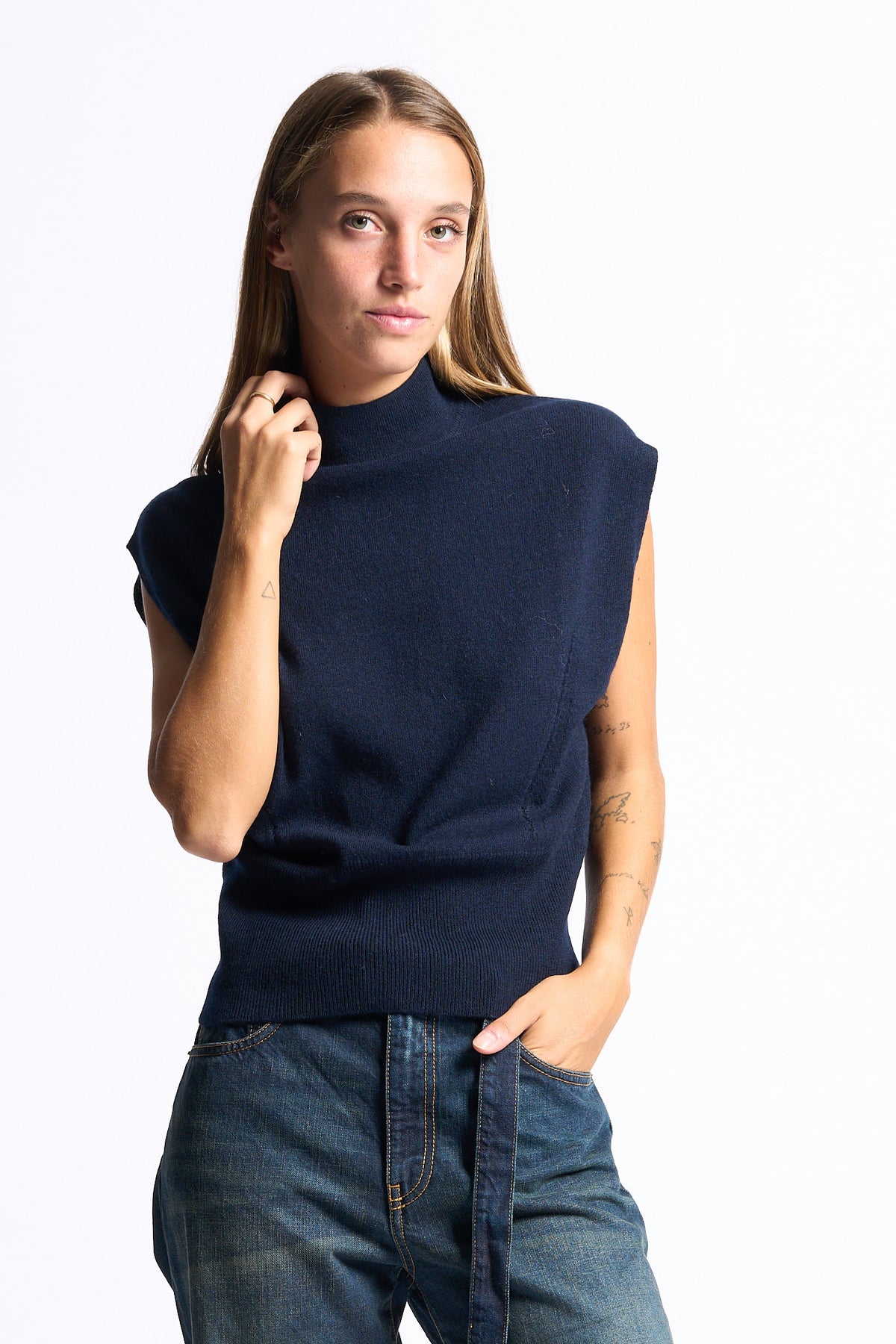 Semicouture Maglia Angelica Blu Donna-6