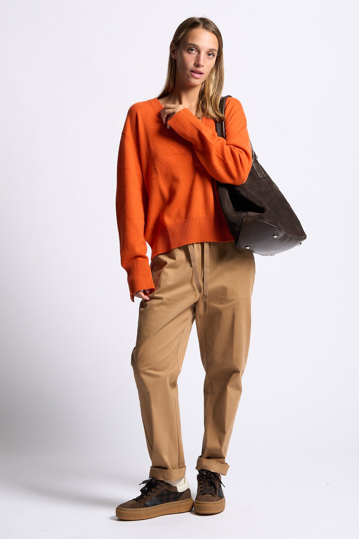 Semicouture Maglia Bertha Arancione Donna-4