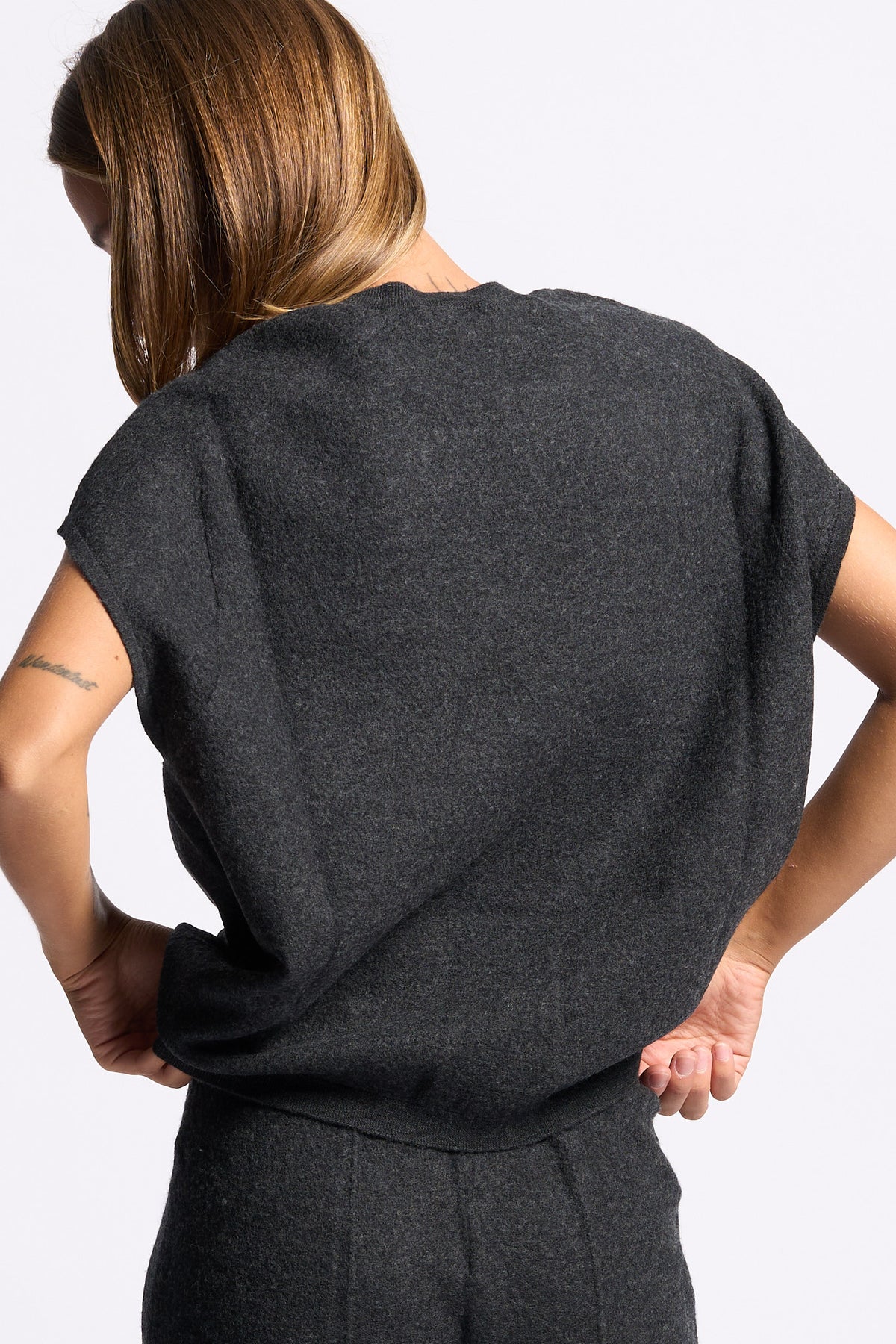 Semicouture Maglia Beth Grigio melange Donna-3