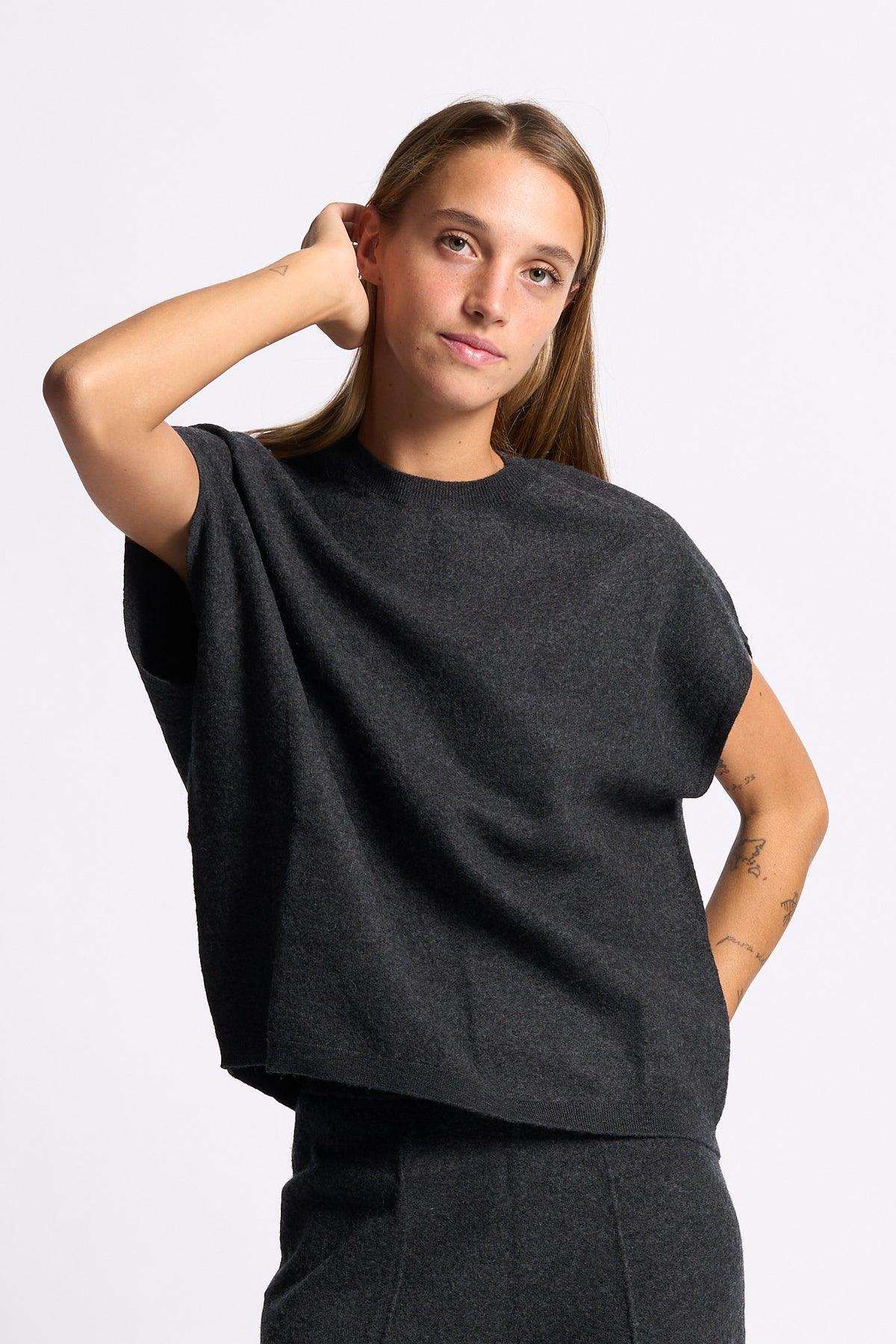 Semicouture Maglia Beth Grigio melange Donna-1