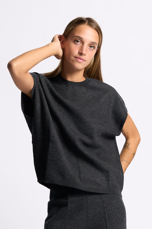 Semicouture Maglia Beth Grigio melange Donna