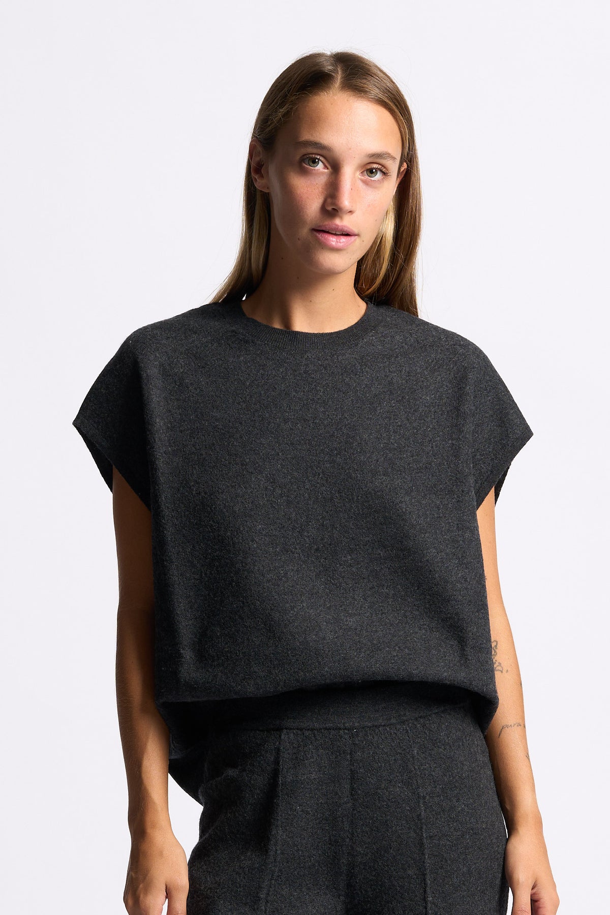 Semicouture Maglia Beth Grigio melange Donna-5