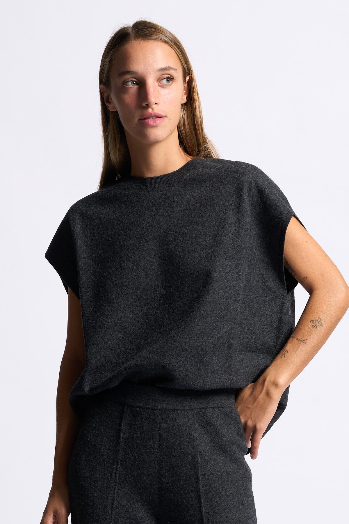 Semicouture Maglia Beth Grigio melange Donna-6