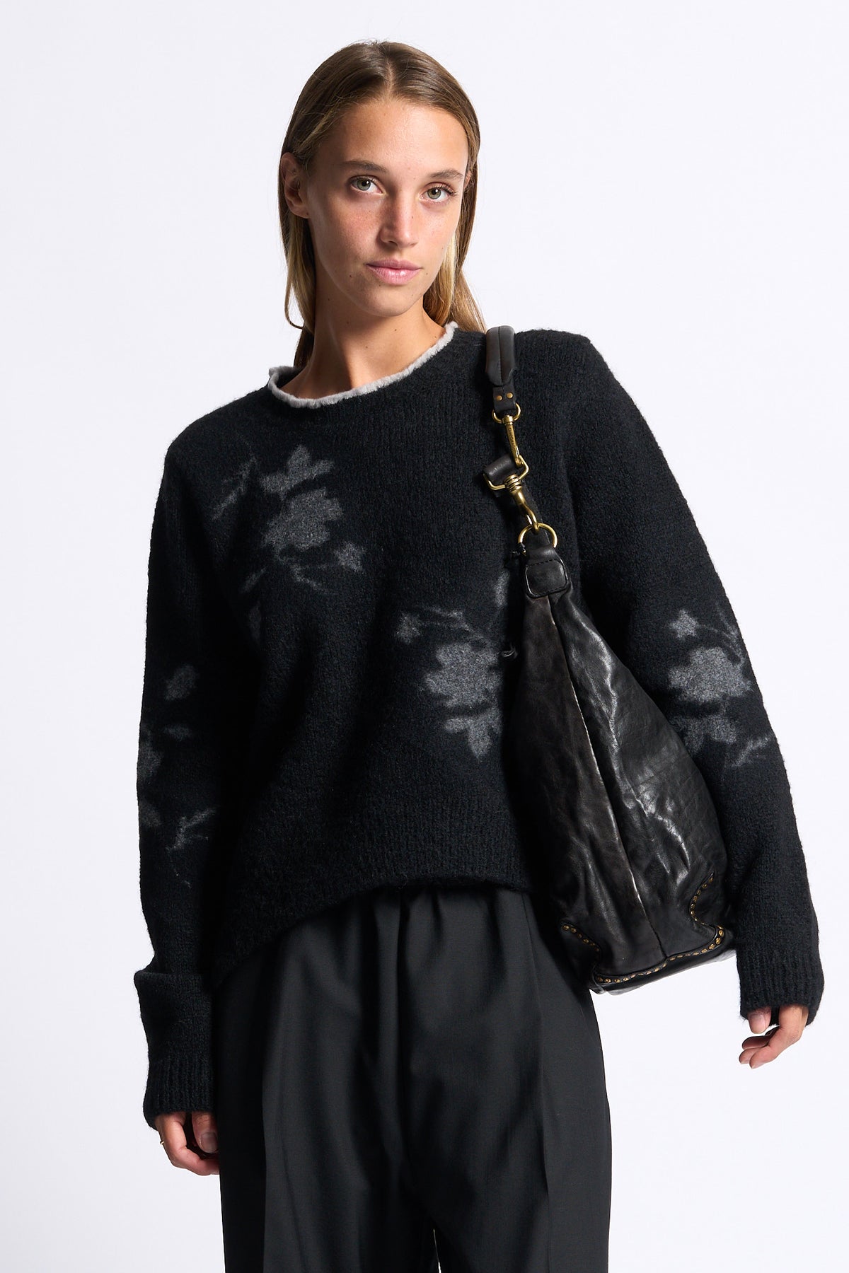 Semicouture Maglia Elisa Nero/grigio Donna-1