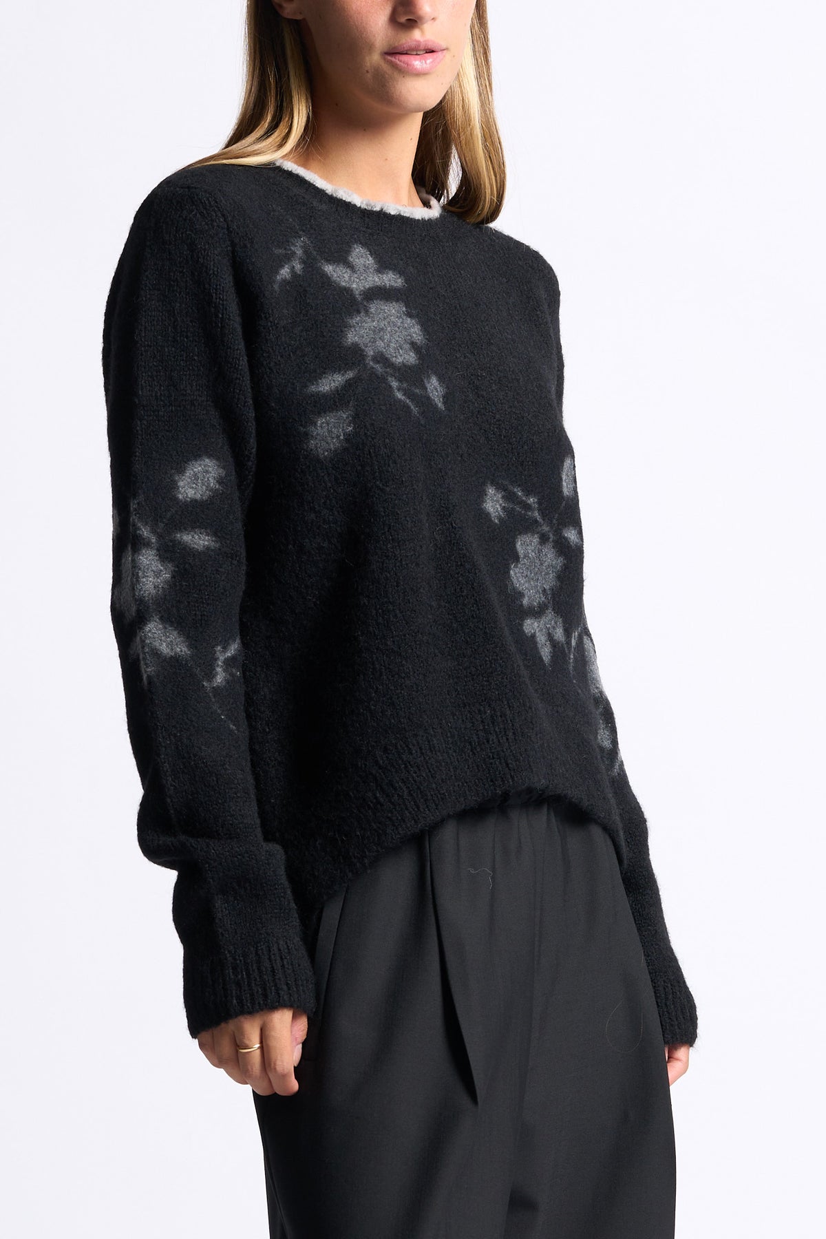 Semicouture Maglia Elisa Nero/grigio Donna-5