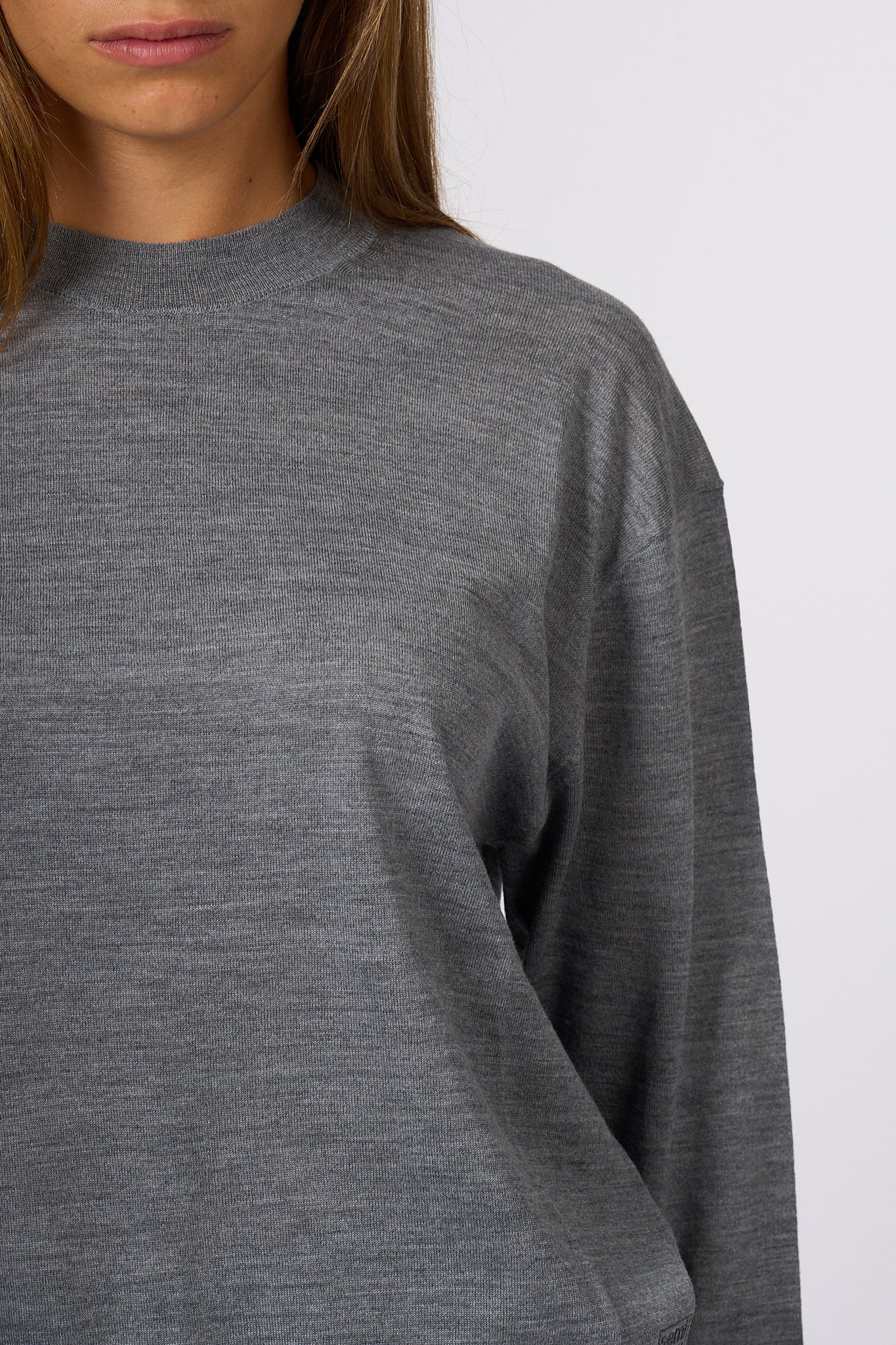 Semicouture Maglia Extra Fine Grigio Donna-8