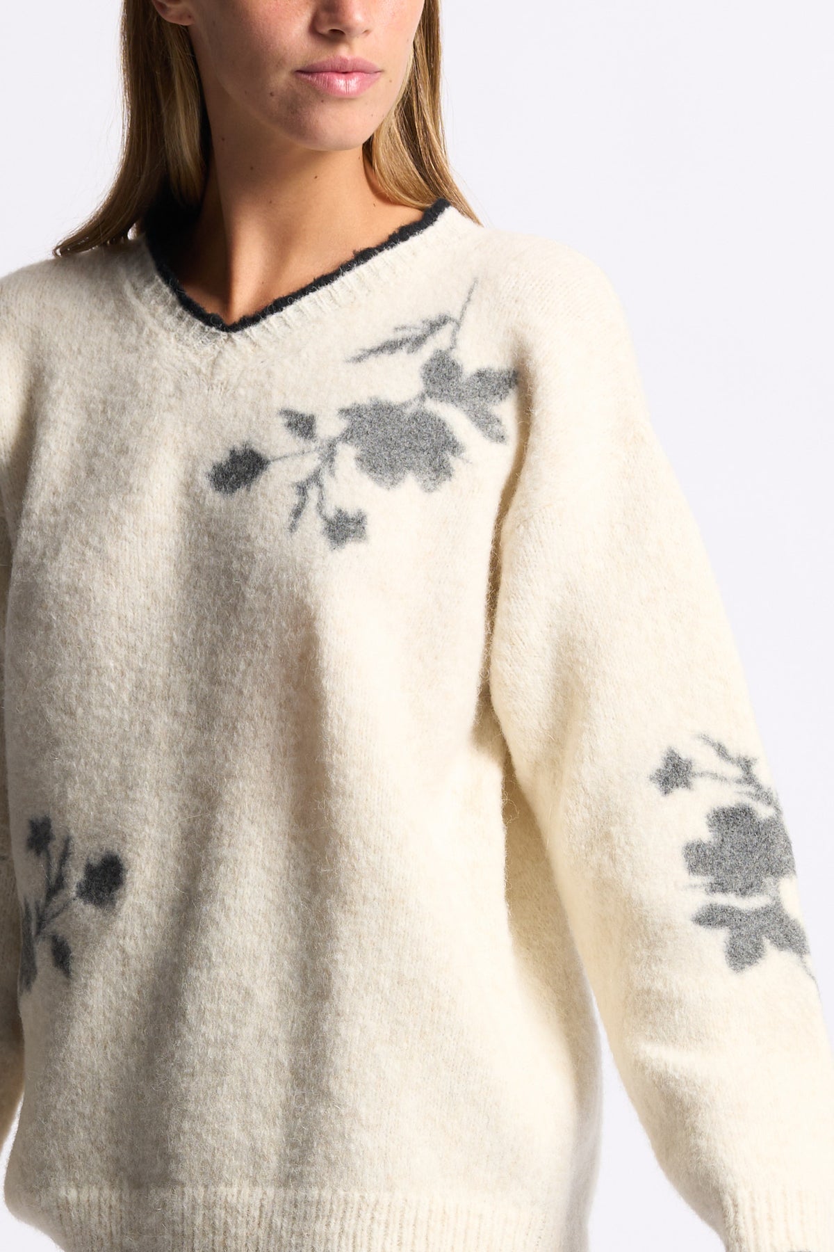 Semicouture Maglia Glenna Burro/grigio Donna-4