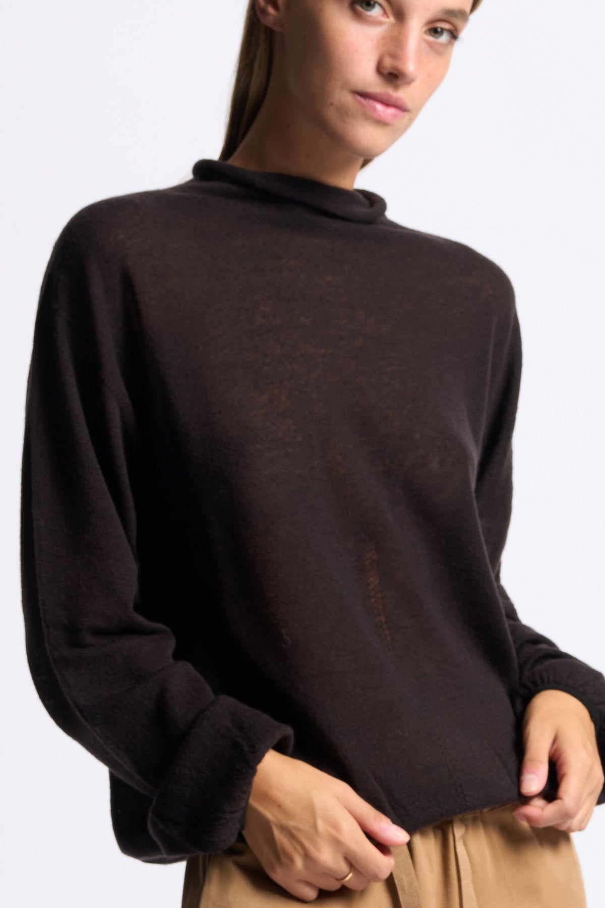 Semicouture Maglia Jacki Testa di moro Donna-7