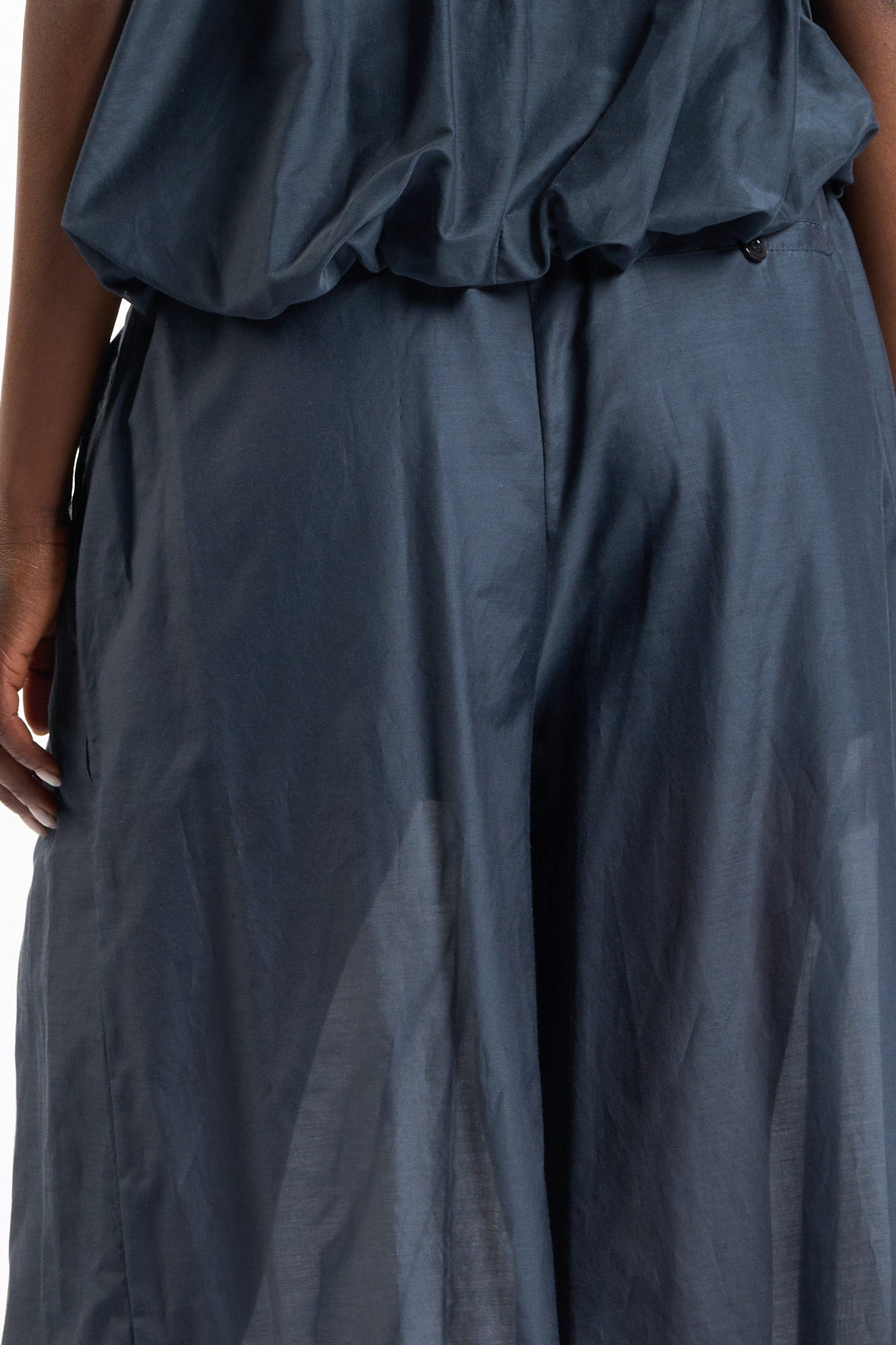 Semicouture Pantalone Ampio Debbie Blu Donna-6