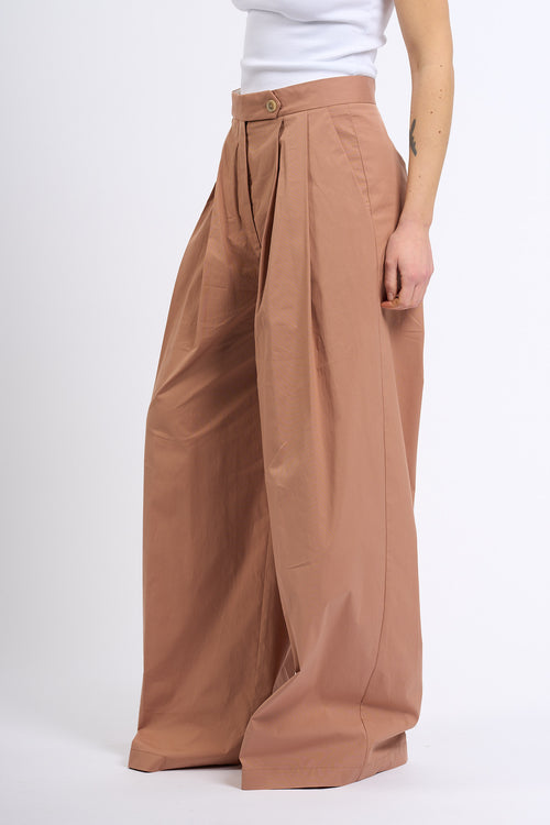 Semicouture Pantalone CAMELIA Ampio Rosa Donna-2