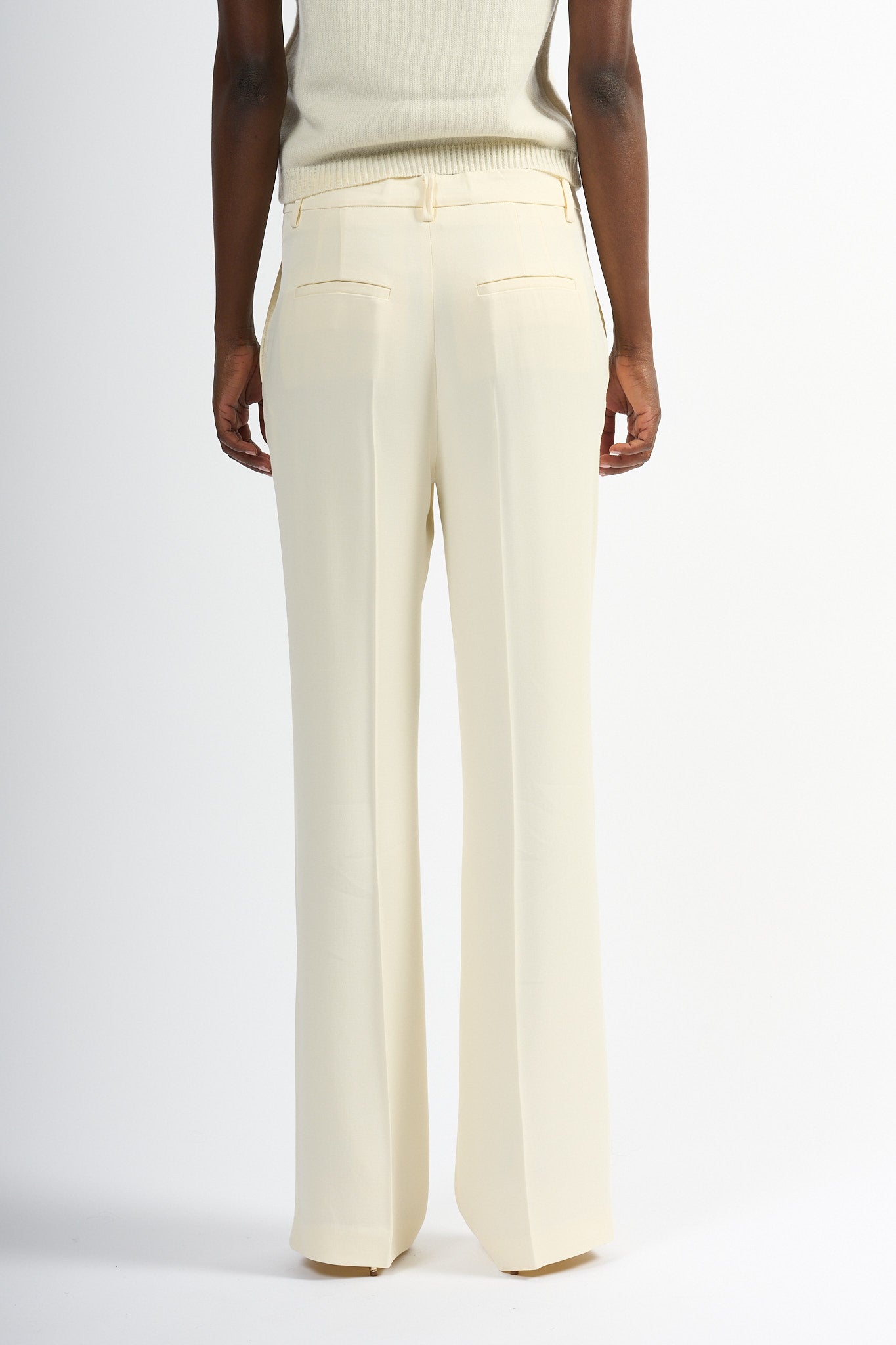 Semicouture Pantalone Daisy Avorio Donna-5