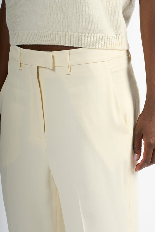 Semicouture Pantalone Daisy Avorio Donna-2