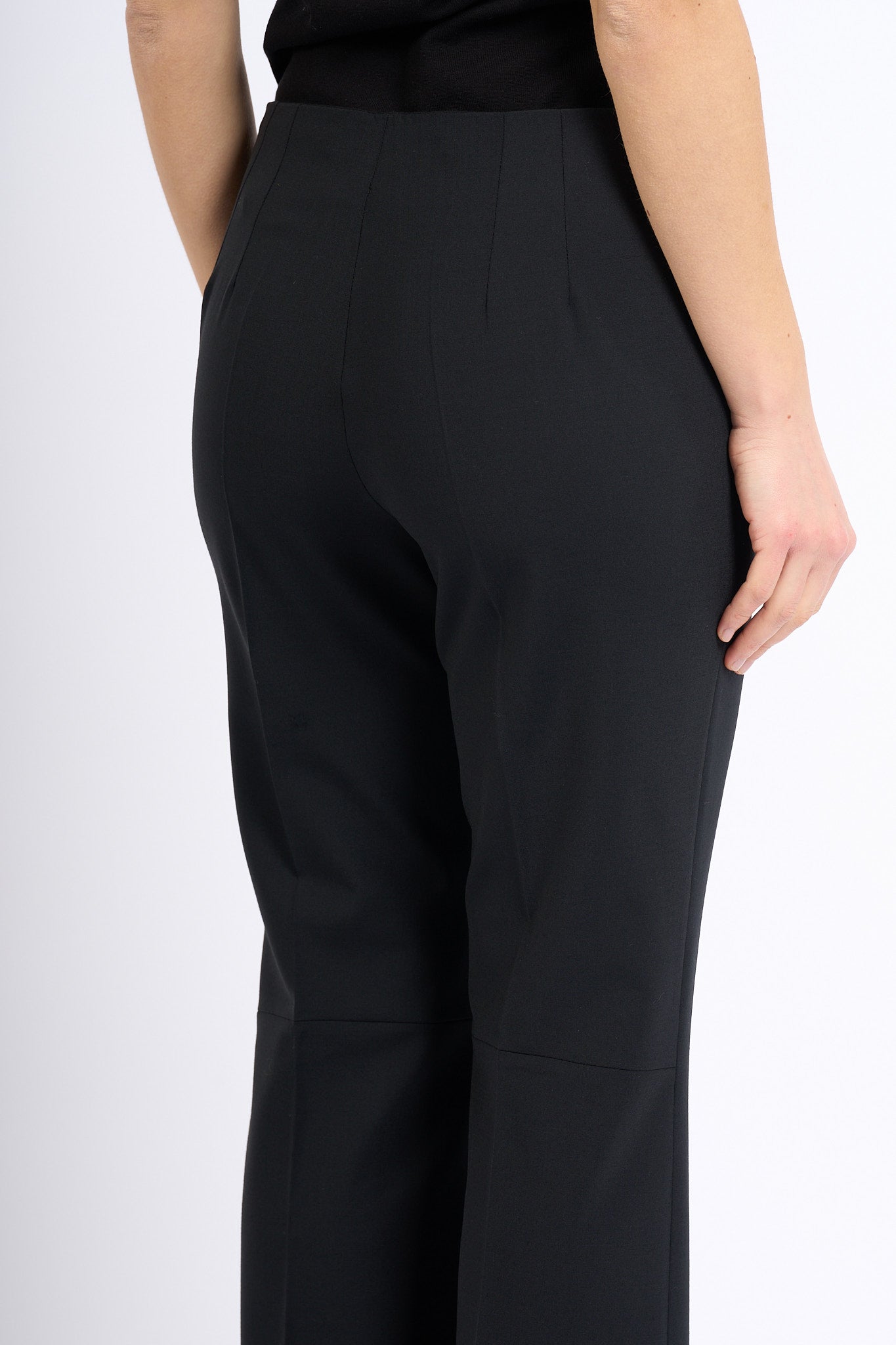 Semicouture Pantalone ESTEFANIA Trombetta Nero Donna-6