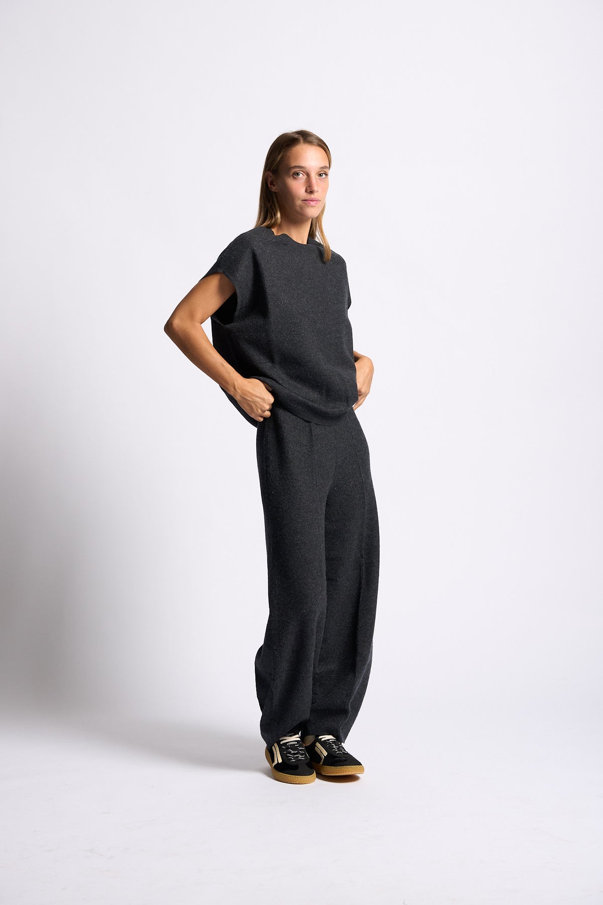 Semicouture Pantalone Estella Grigio melange Donna-7