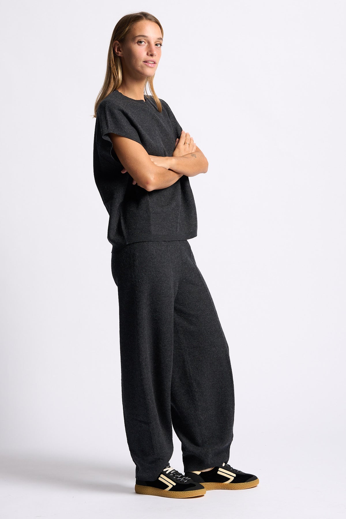 Semicouture Pantalone Estella Grigio melange Donna-2