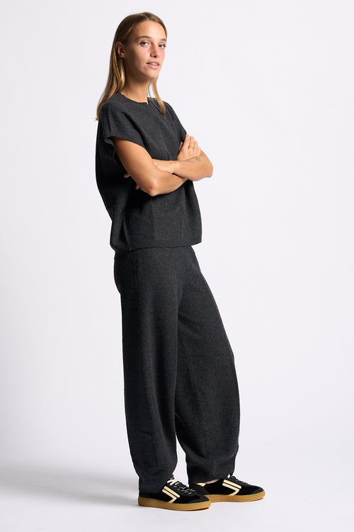 Semicouture Estella Trousers Grey Melange Women-2