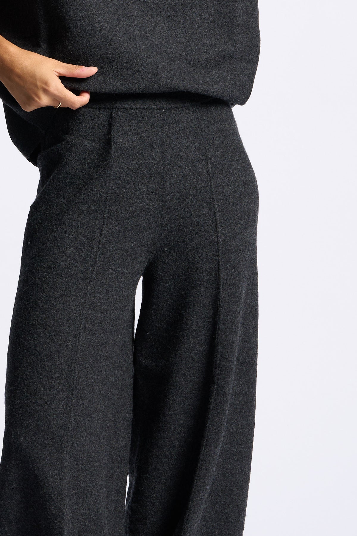Semicouture Pantalone Estella Grigio melange Donna-5