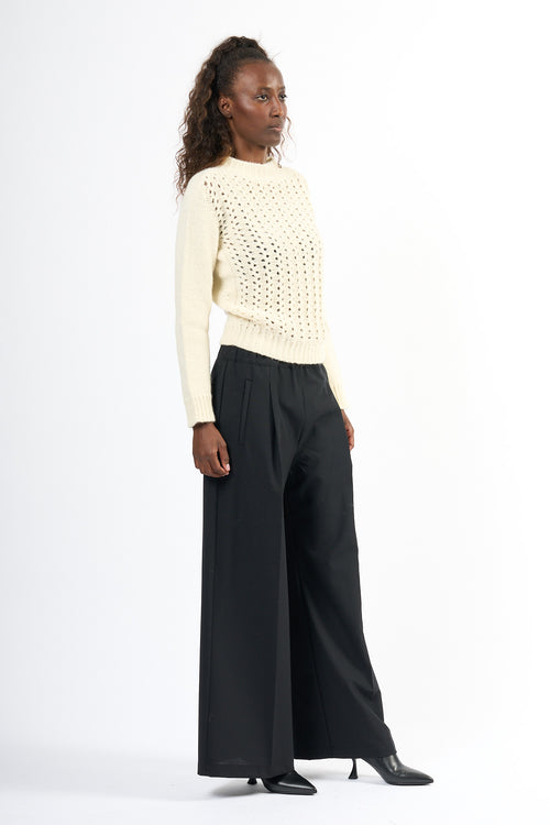 Semicouture Pantalone Jhonny Nero Donna-2
