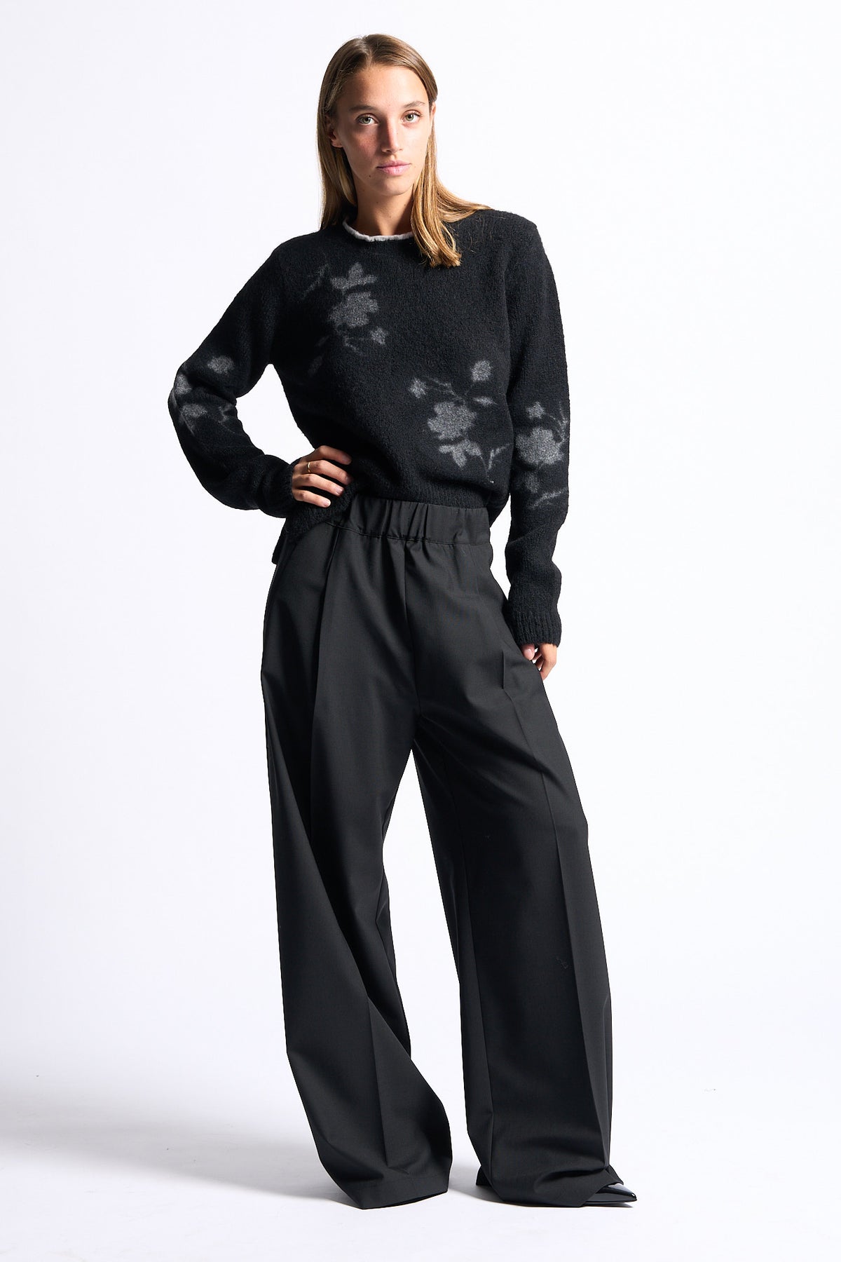 Semicouture Pantalone Jhonny Nero Donna-5