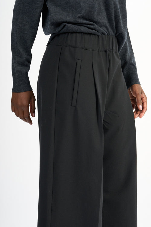Semicouture Pantalone Jhonny Nero Donna-2