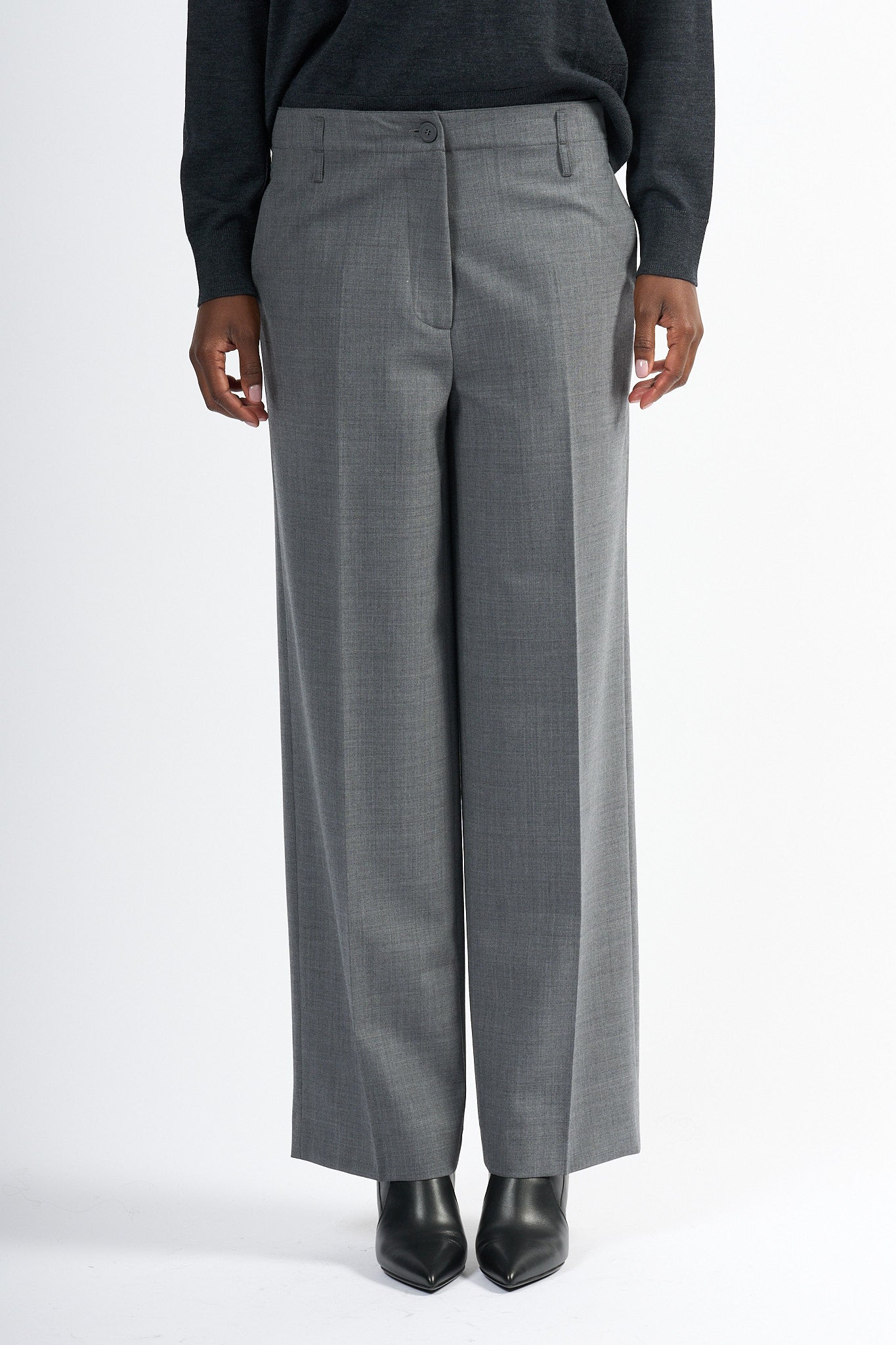 Semicouture Pantalone Shelby Grigio Donna-5