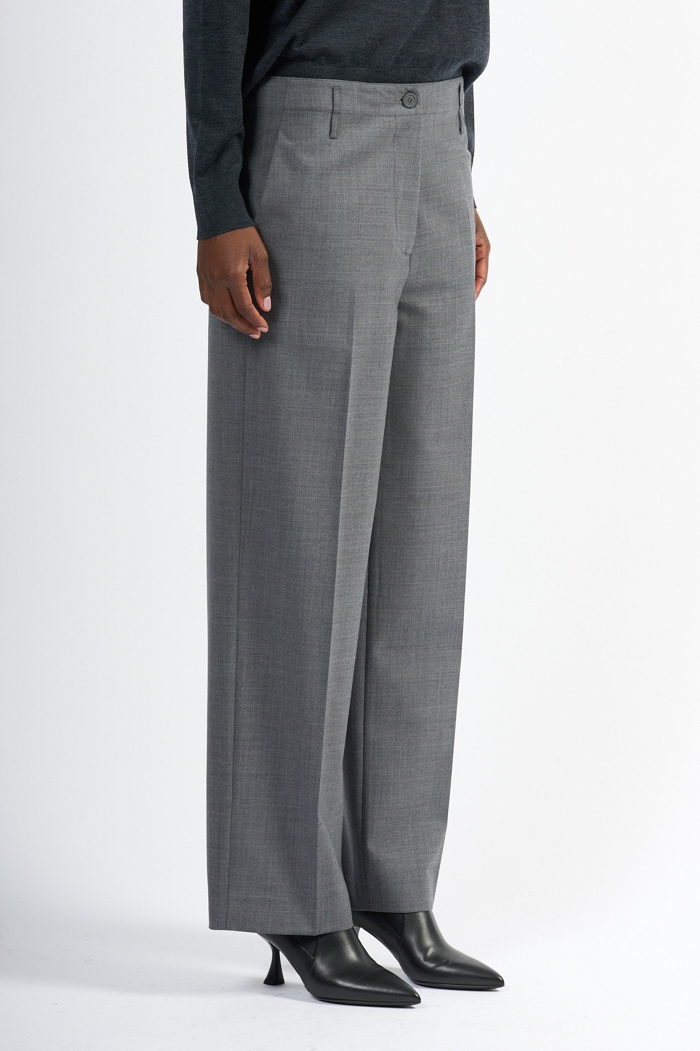 Semicouture Pantalone Shelby Grigio Donna-2