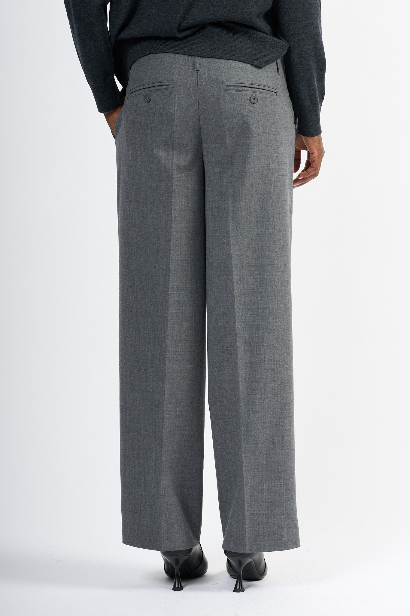 Semicouture Pantalone Shelby Grigio Donna-6