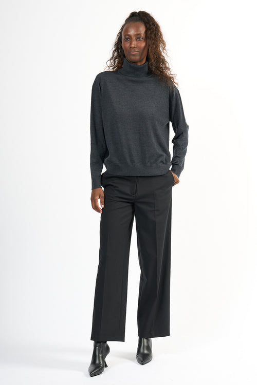 Semicouture Pantalone Shelby Nero Donna-2