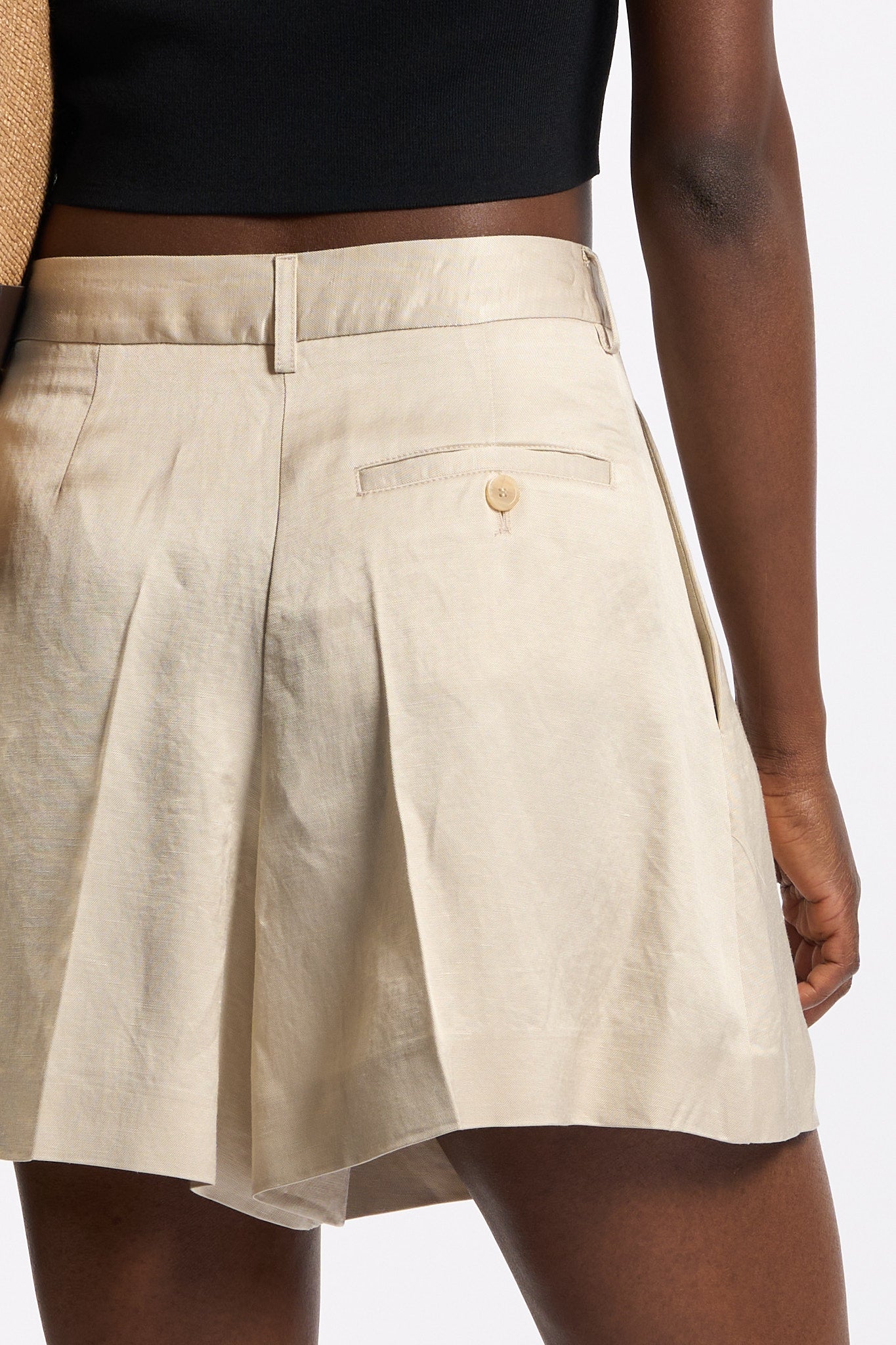 Semicouture Short con Cintura Janessa Beige Donna-6