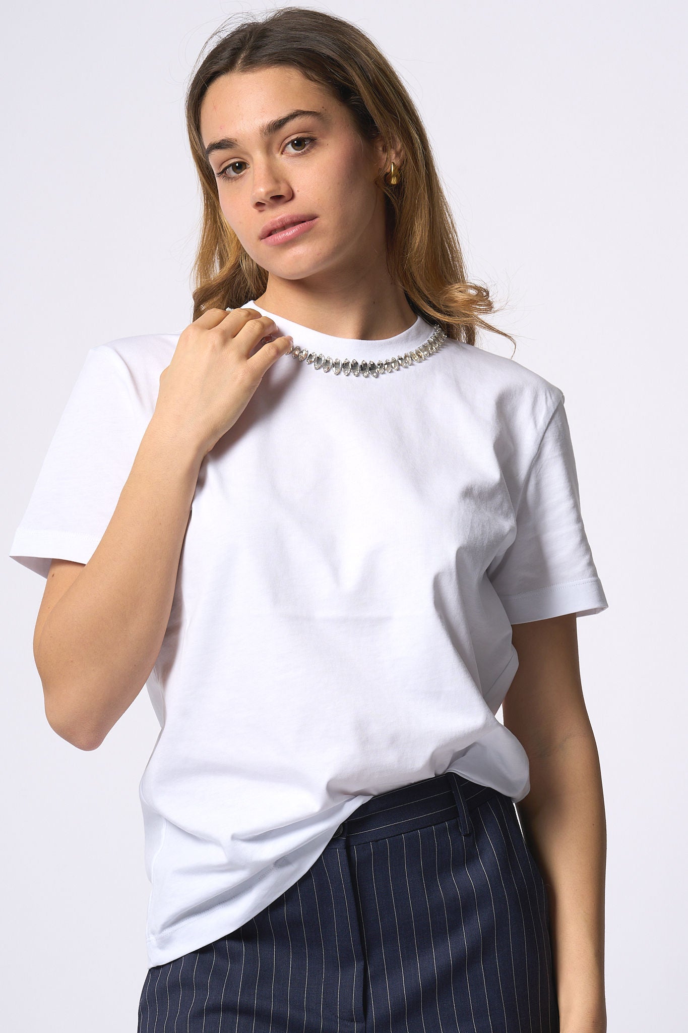 Semicouture T-shirt Elodie Bianco Donna-4