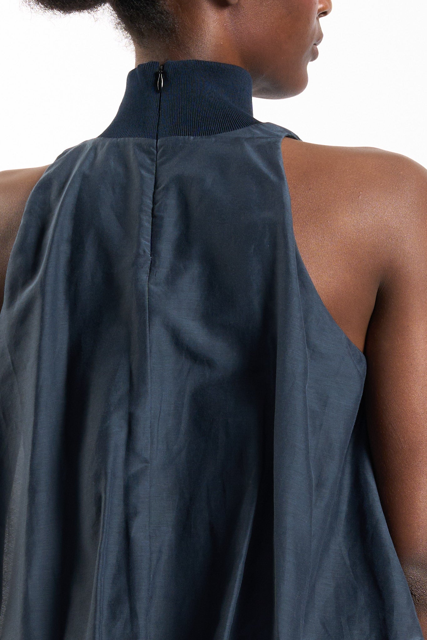 Semicouture Top Noelle Arricciato Blu Donna-5
