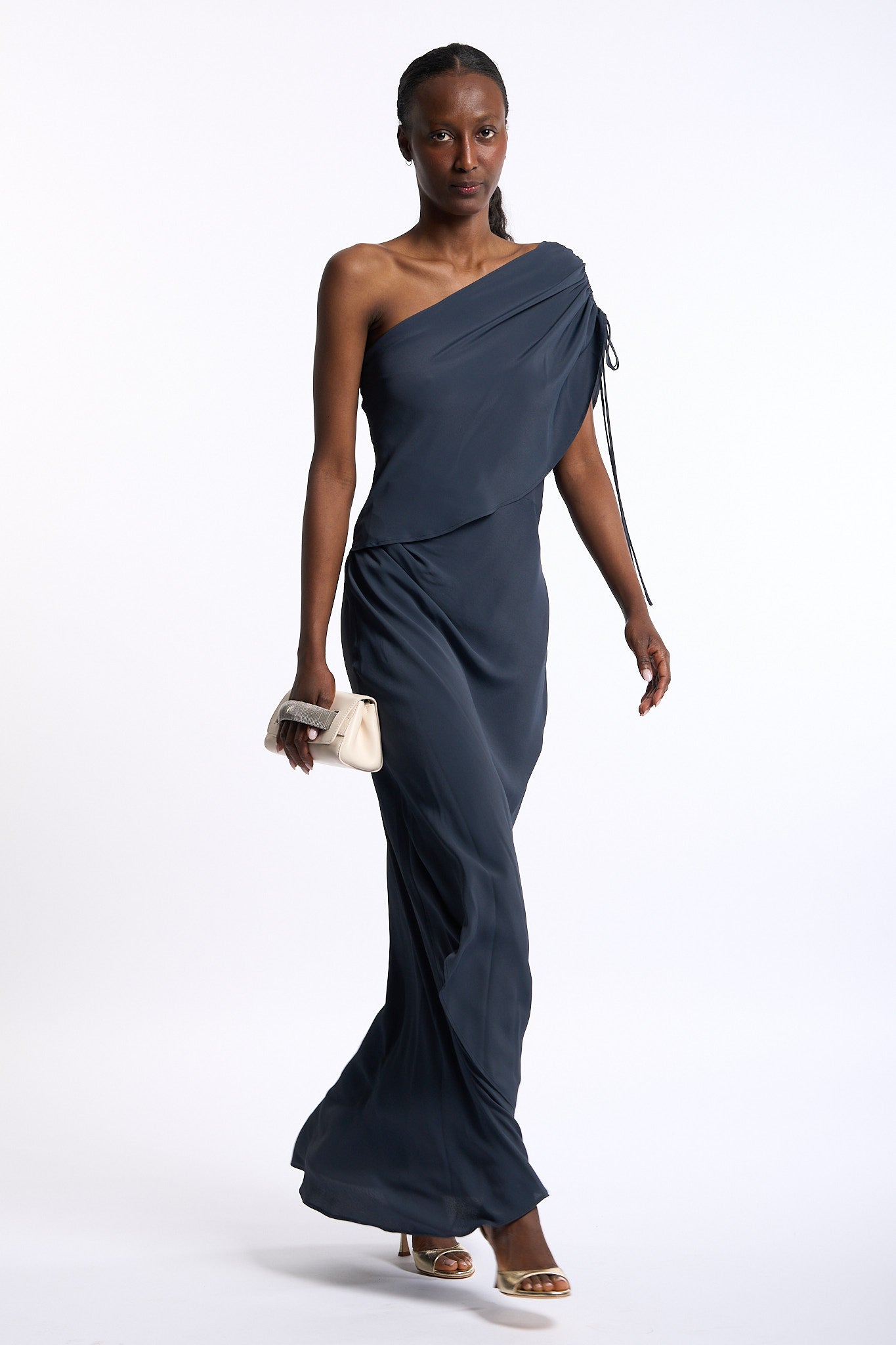 Semicouture Abito Clara Monospalla Blu Donna-1