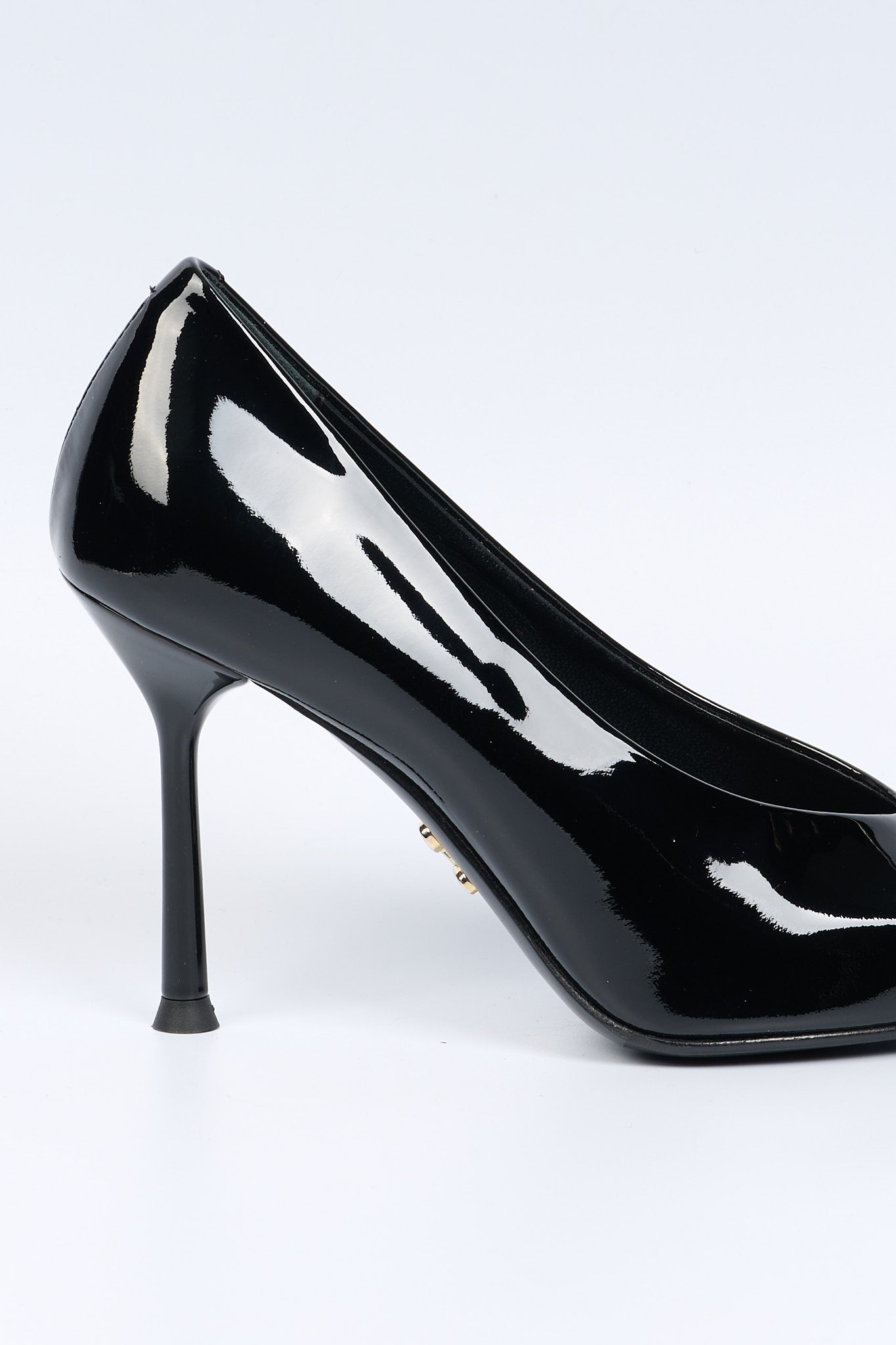 Sergio Levantesi Decolletè in Vernice Tacco 90 Nero Donna-3