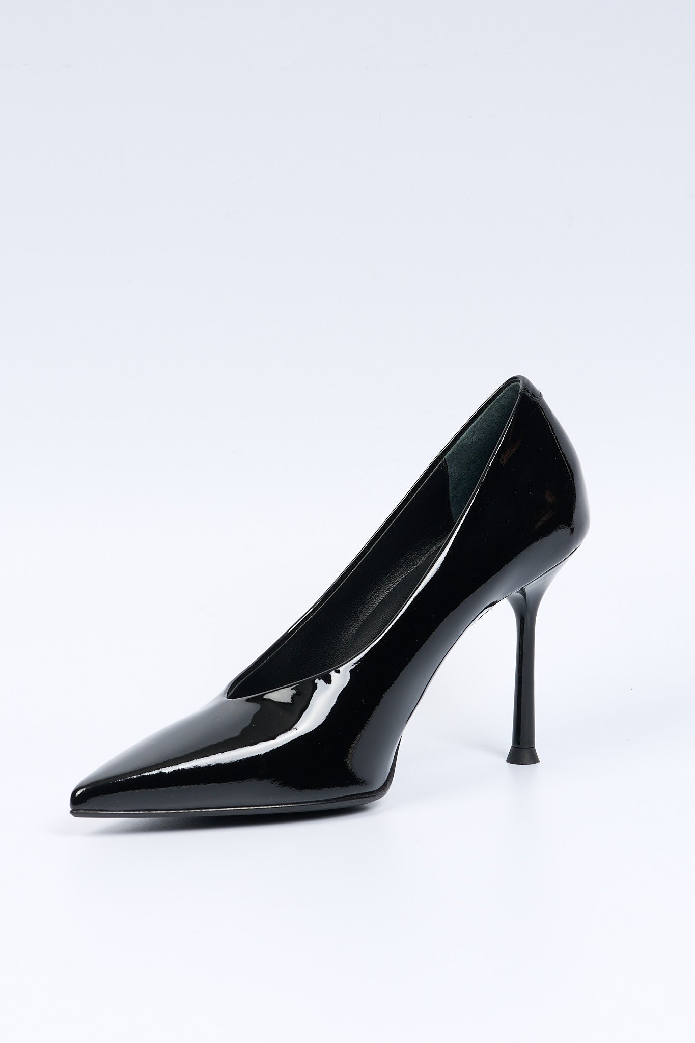 Sergio Levantesi Decolletè in Vernice Tacco 90 Nero Donna-6