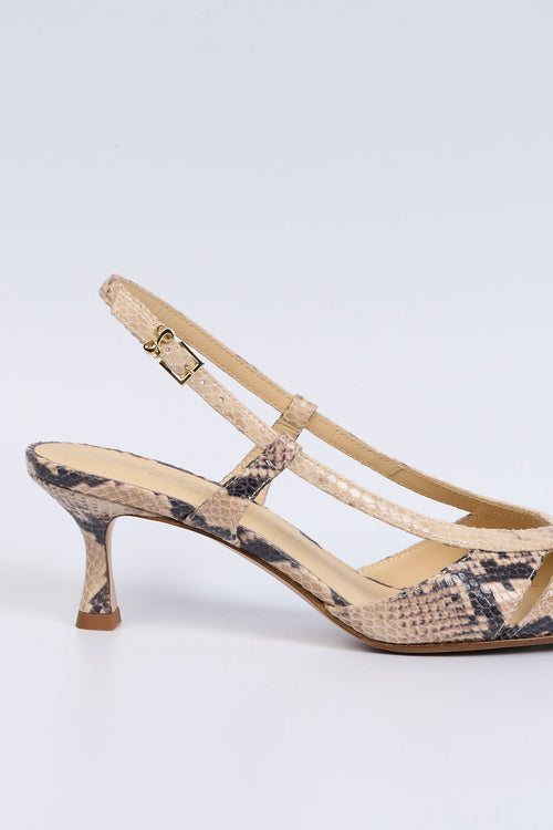 Sergio Levantesi Slingback EDDA2 Pitonata Donna-2