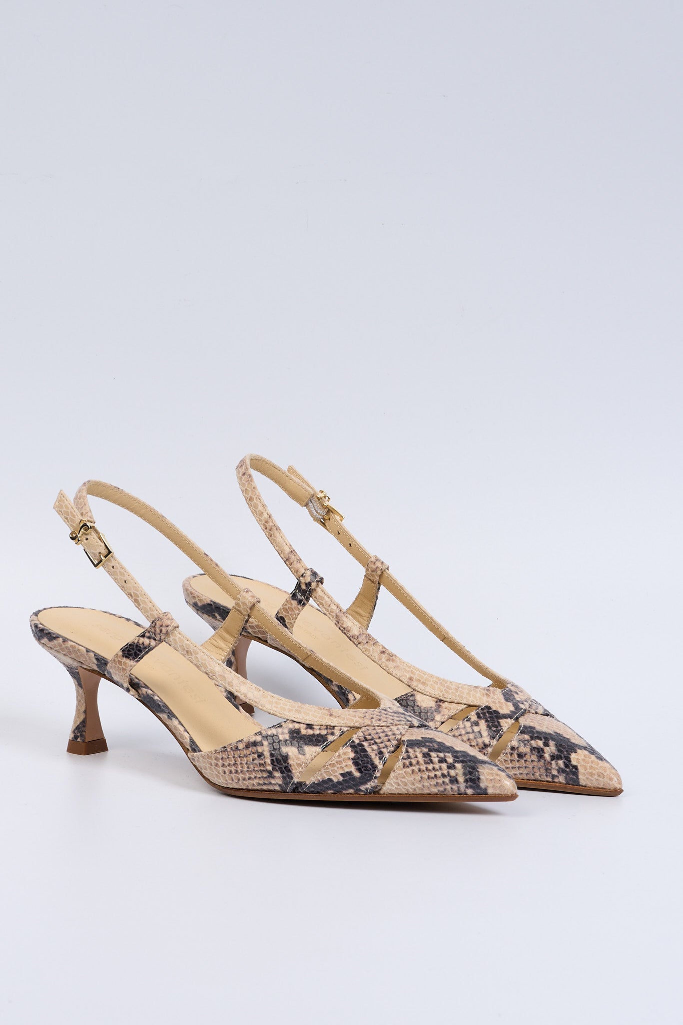 Sergio Levantesi Slingback EDDA2 Pitonata Donna-3