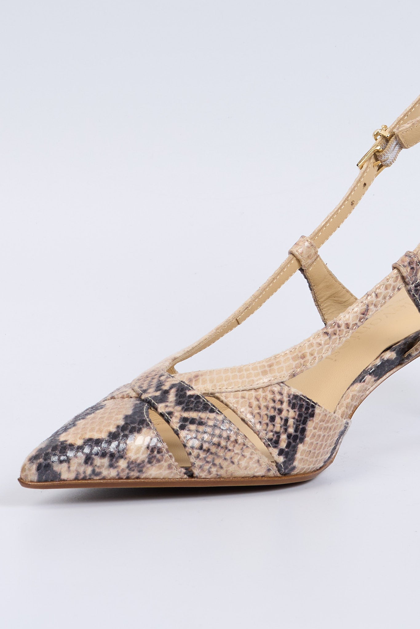 Sergio Levantesi Slingback EDDA2 Pitonata Donna-5