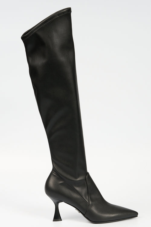 Sergio Levantesi Black Women's Elastic Boot