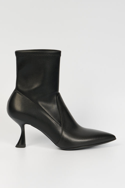 Sergio Levantesi Ankle Boot Heel Leather Black Women